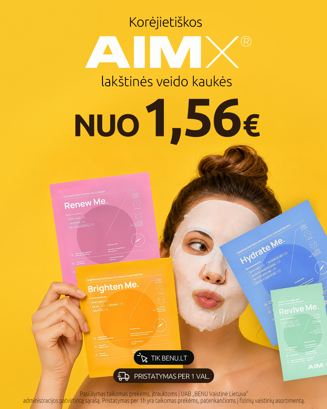 BENU Vaistinė Facebook ad: Apsipirk benu.lt