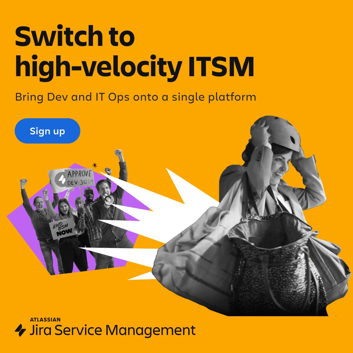 Atlassian Facebook ad
