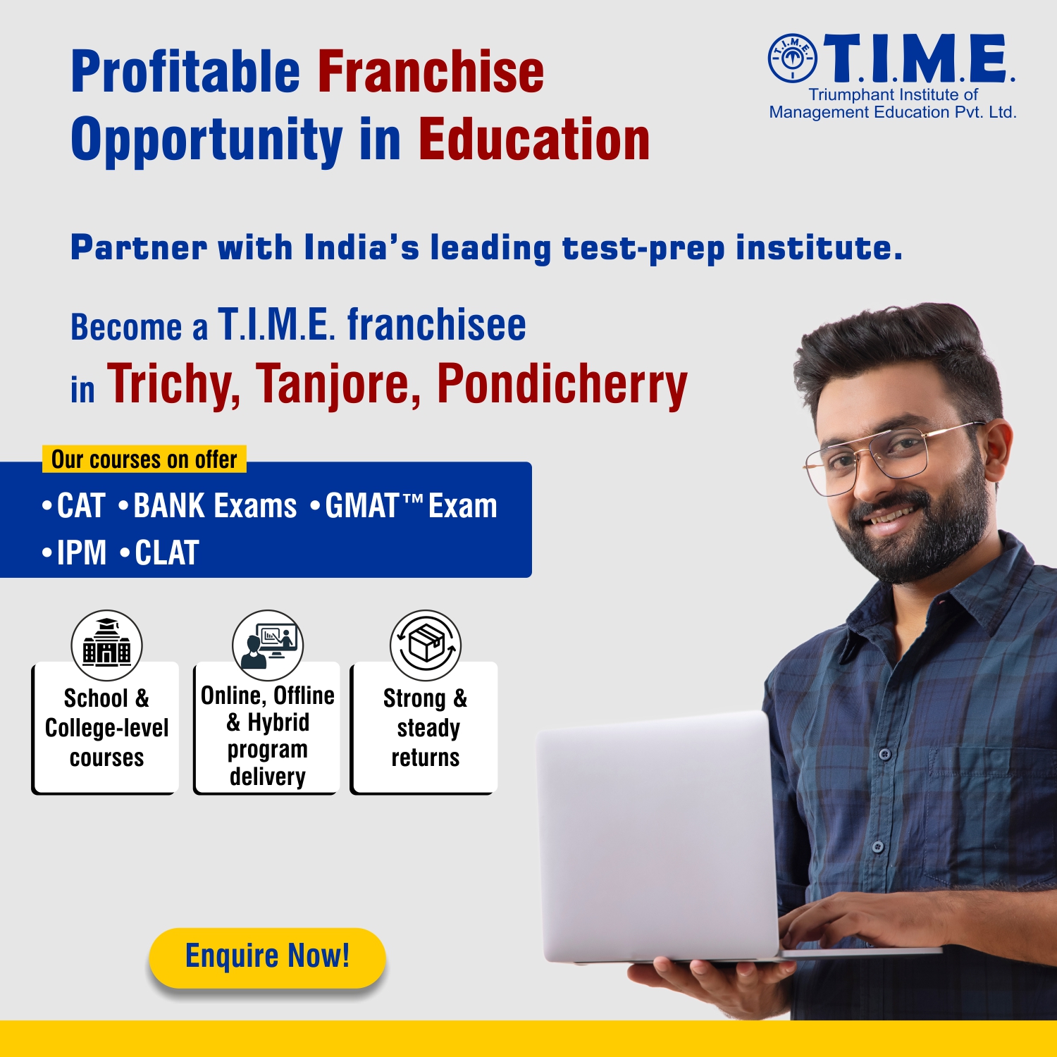 T.I.M.E. (Triumphant Institute of Management Education) Facebook ad: Build a business that creates real impact-and real…