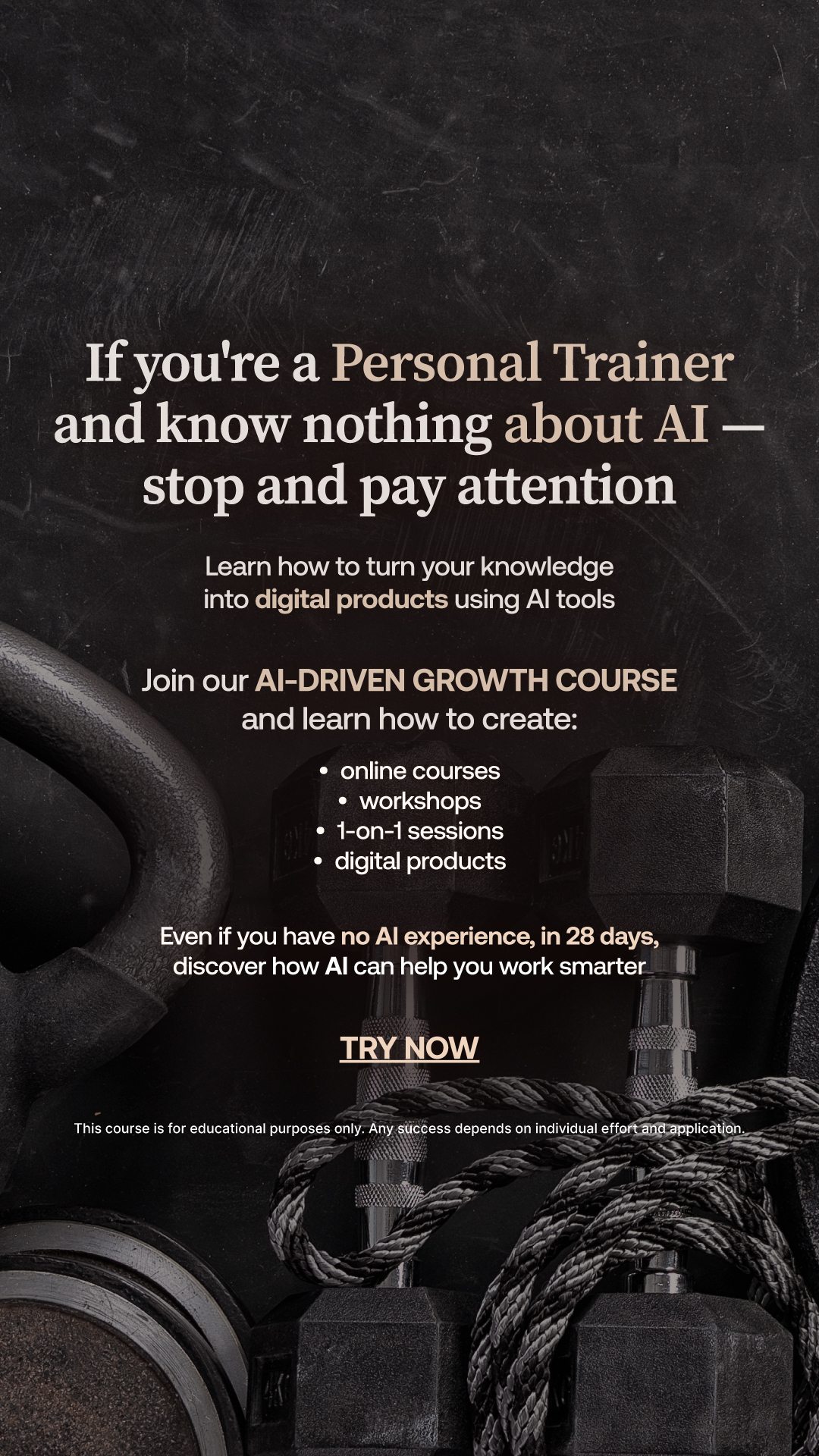 Tori Business Growth Facebook ad