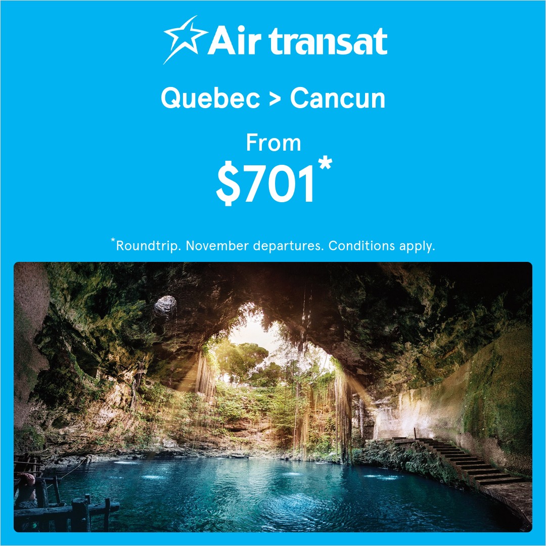 Air Transat Facebook ad from Jun 26, 2026