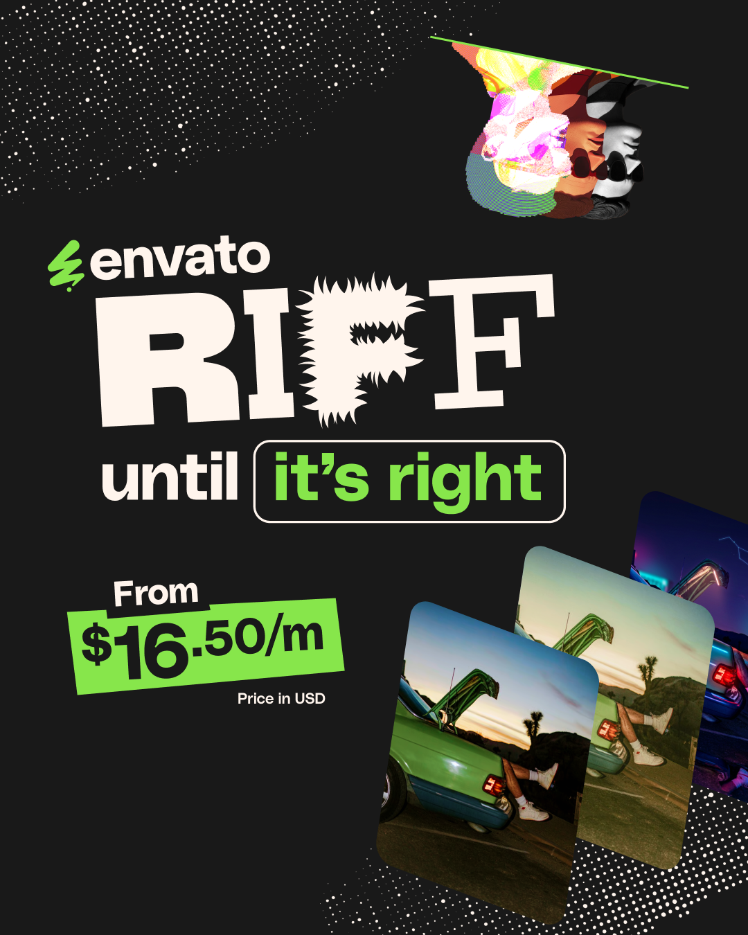 Envato Facebook ad