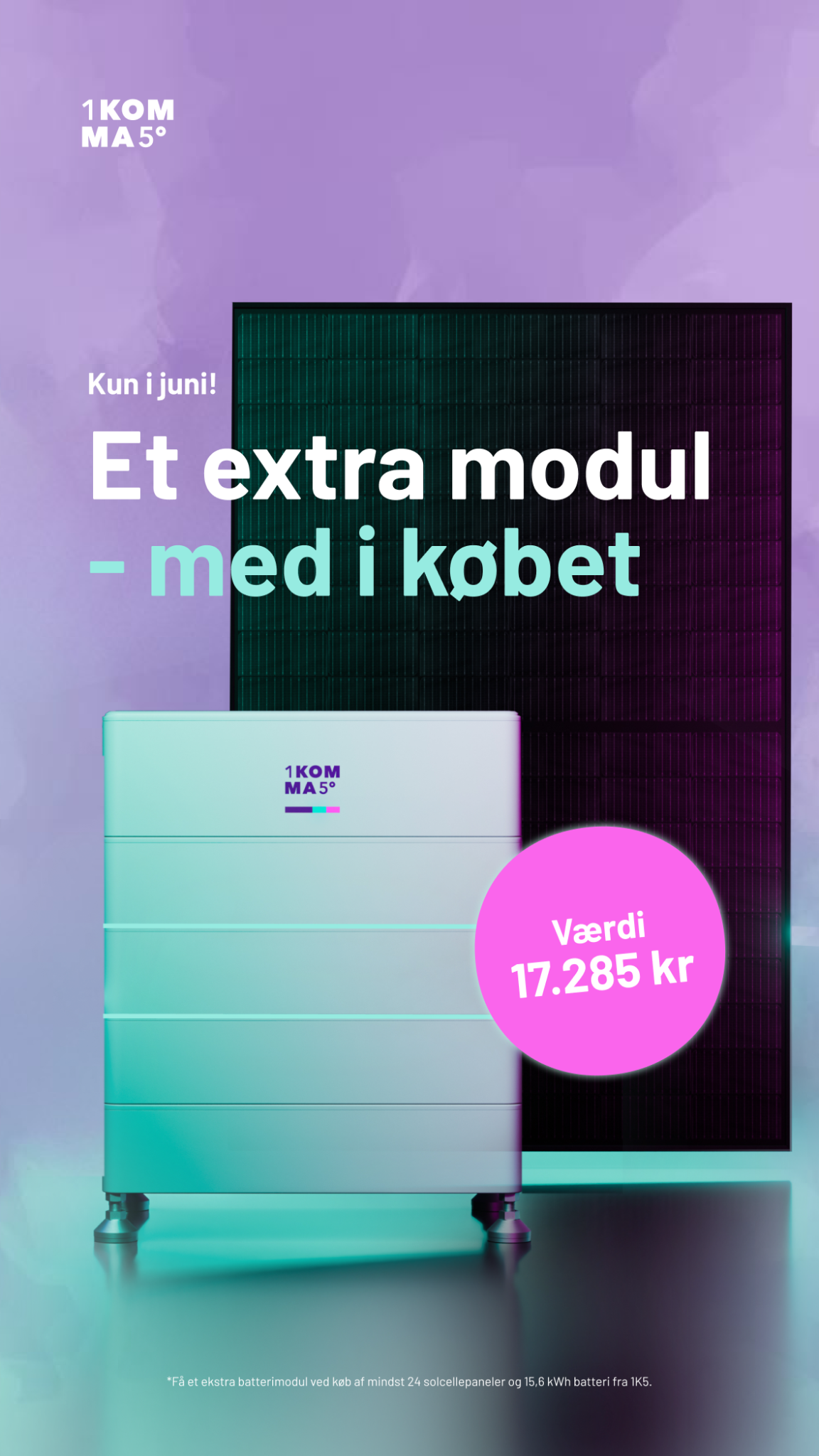 1komma5 Danmark Facebook ad from Jun 1, 2026