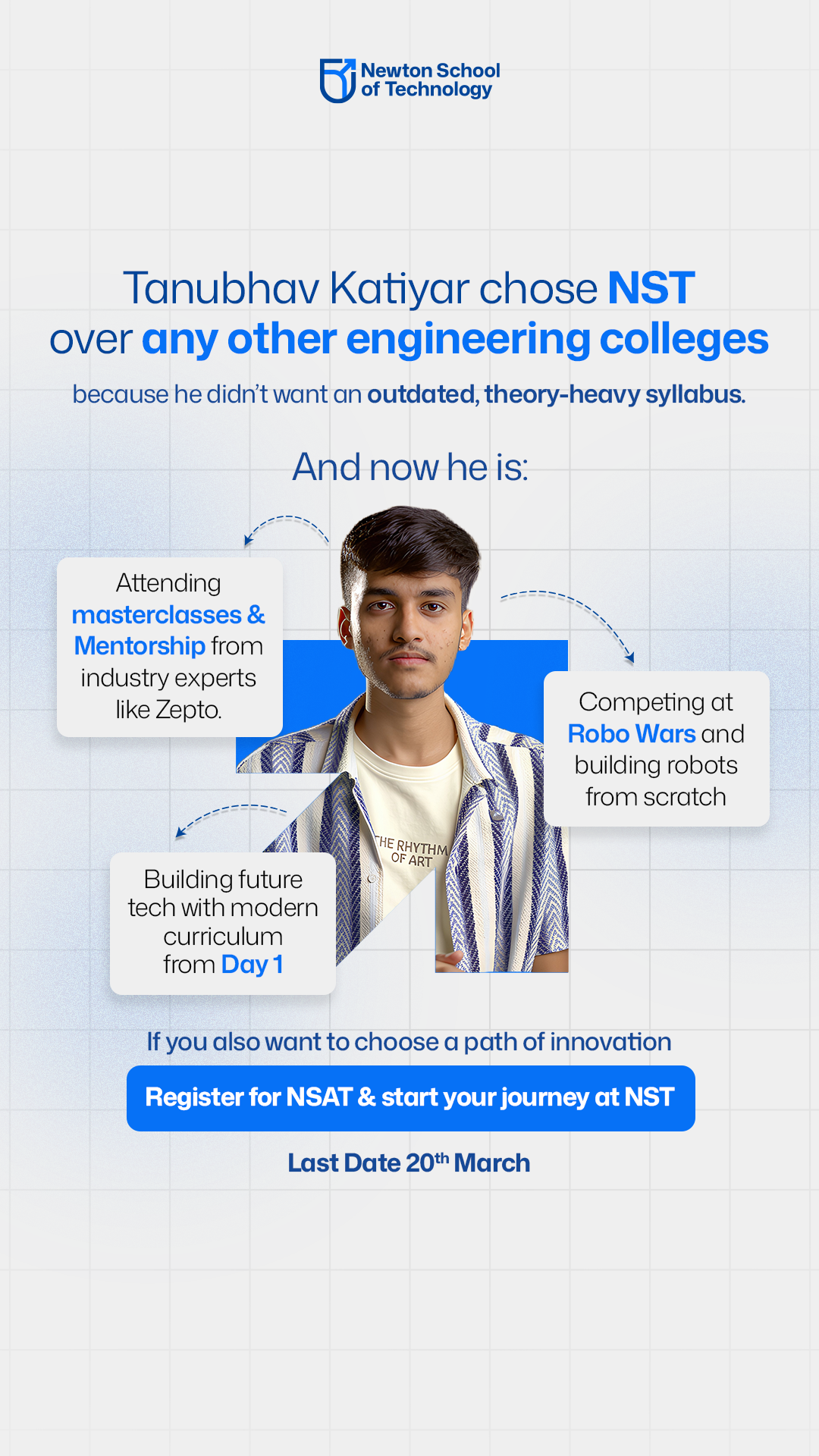 Newton School of Technology Facebook ad
