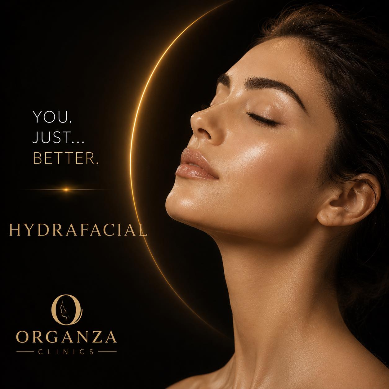 Organza Clinics Facebook ad: YOU. JUST… BETTER.