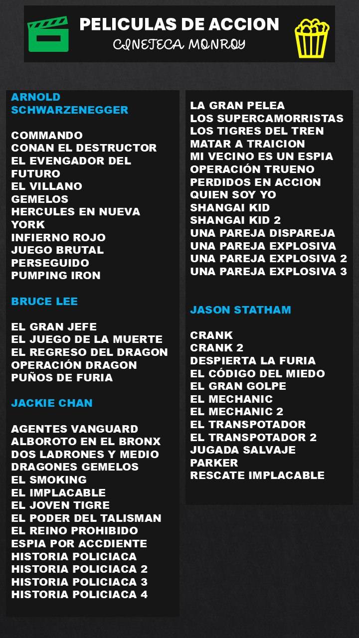 Cinéfilos Facebook ad: CATALOGO DE PELÍCULAS