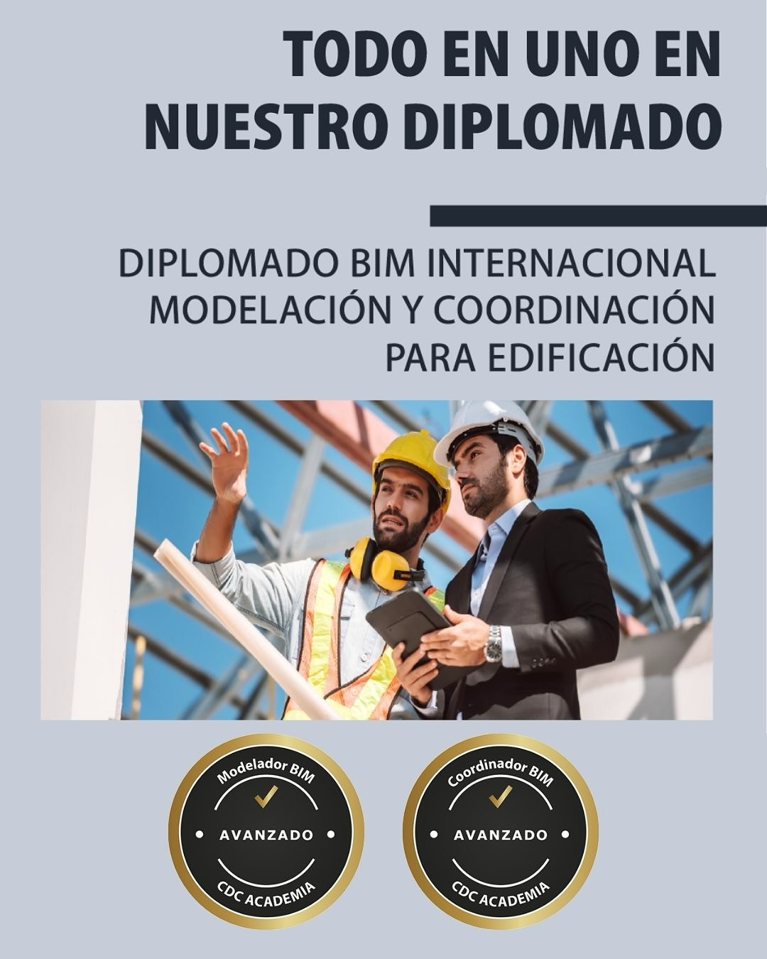 CDC Academia Facebook ad: ¿Quieres ser MODELADOR y COORDINADOR AVANZADO BIM?