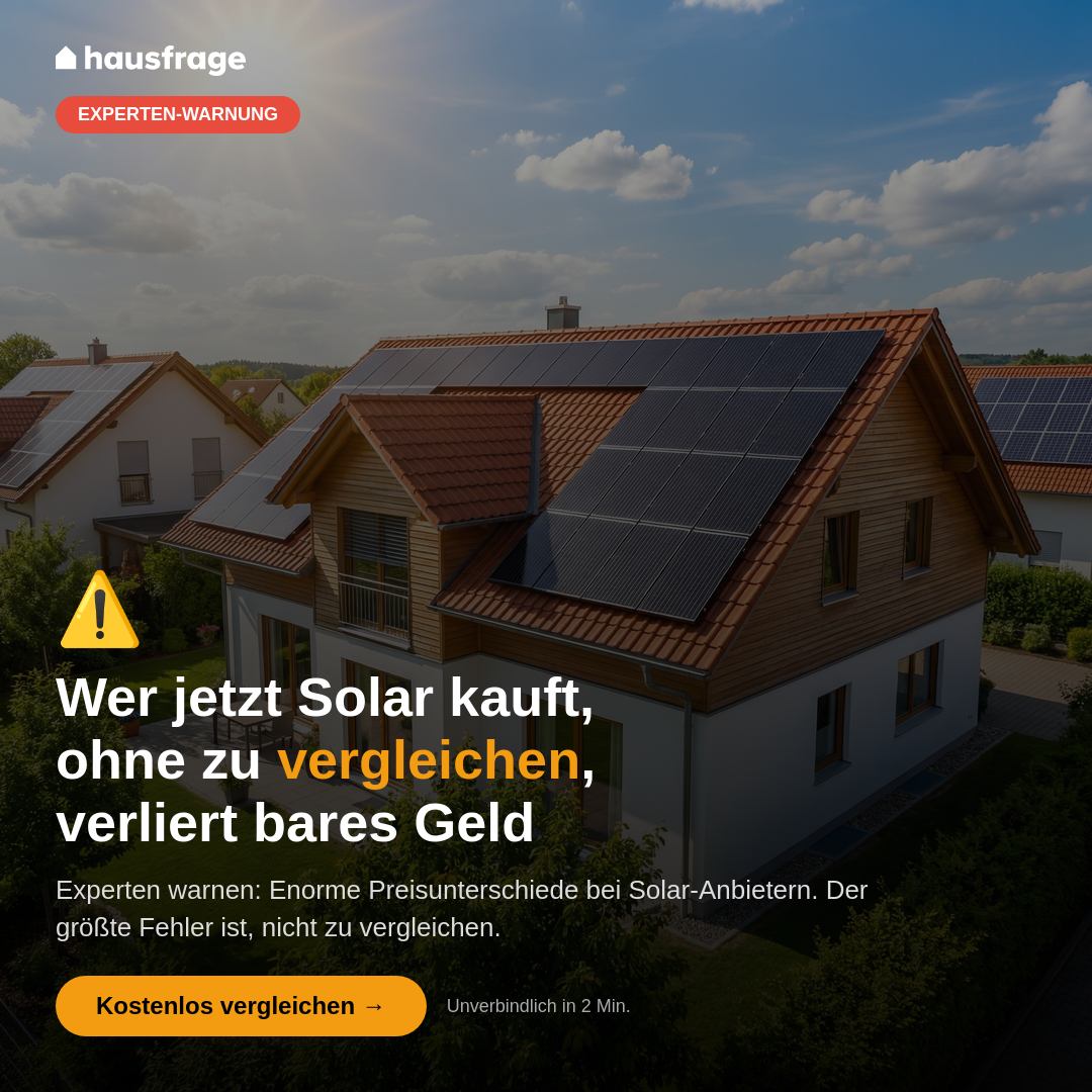 Hausfrage Facebook ad