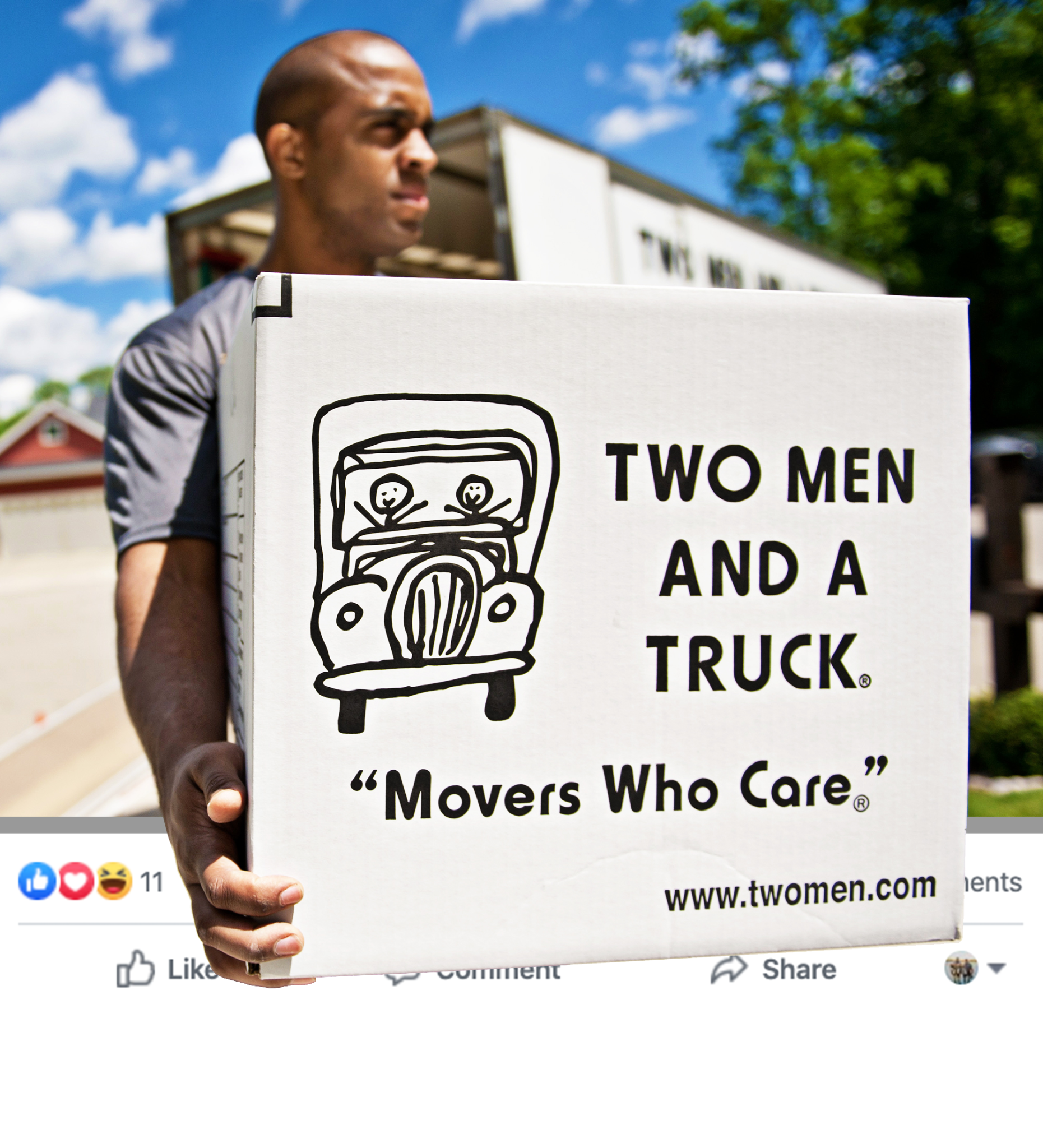 Two Men And A Truck San Marcos Facebook ad