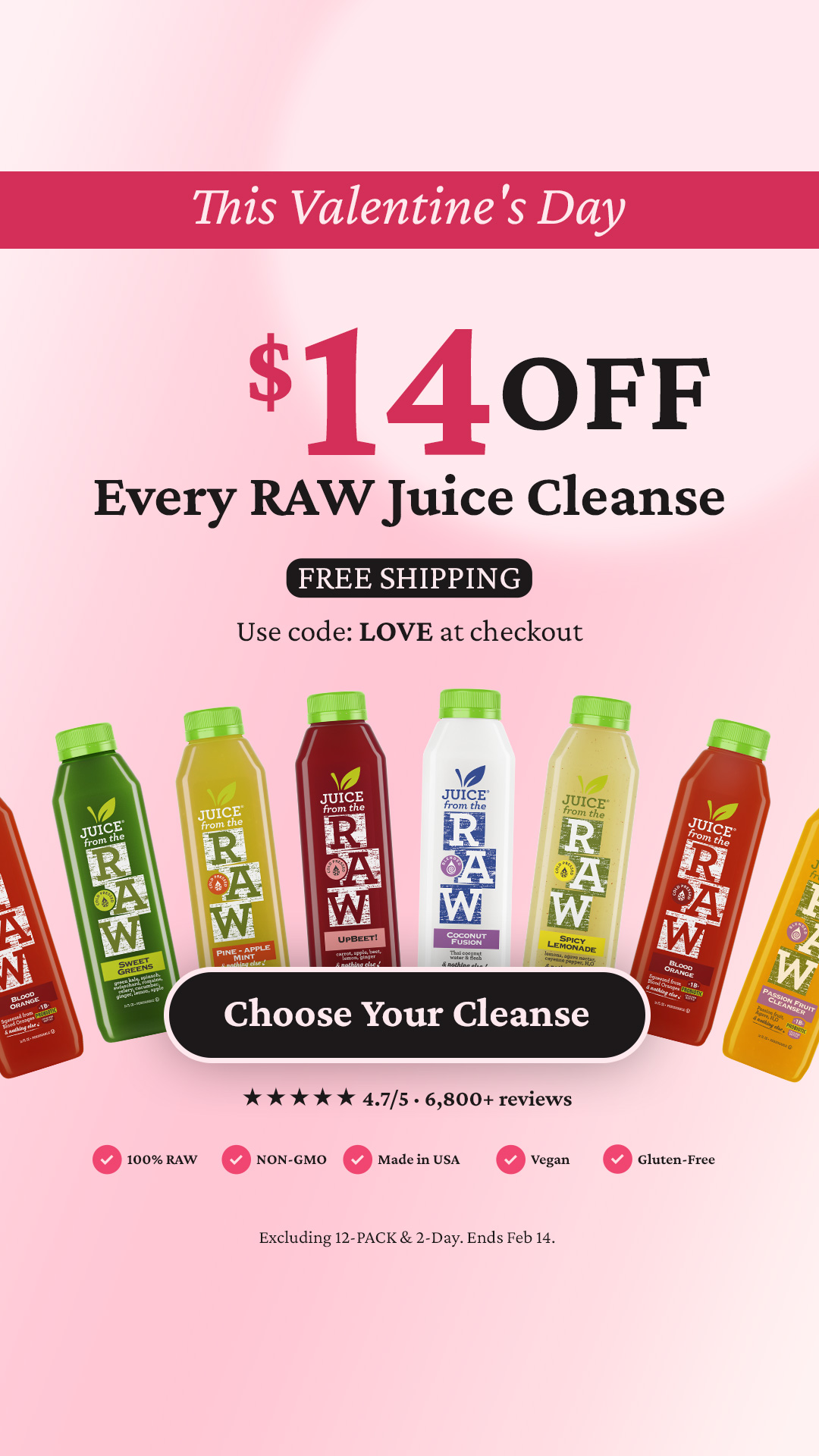 Juice From the RAW Facebook ad
