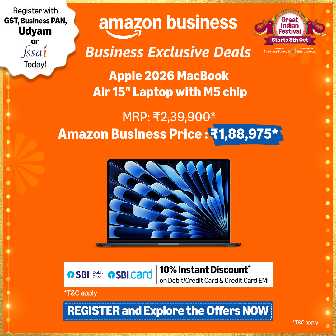 Amazon Business India Facebook ad: Get Wholesale prices and up to 10% Welcome…