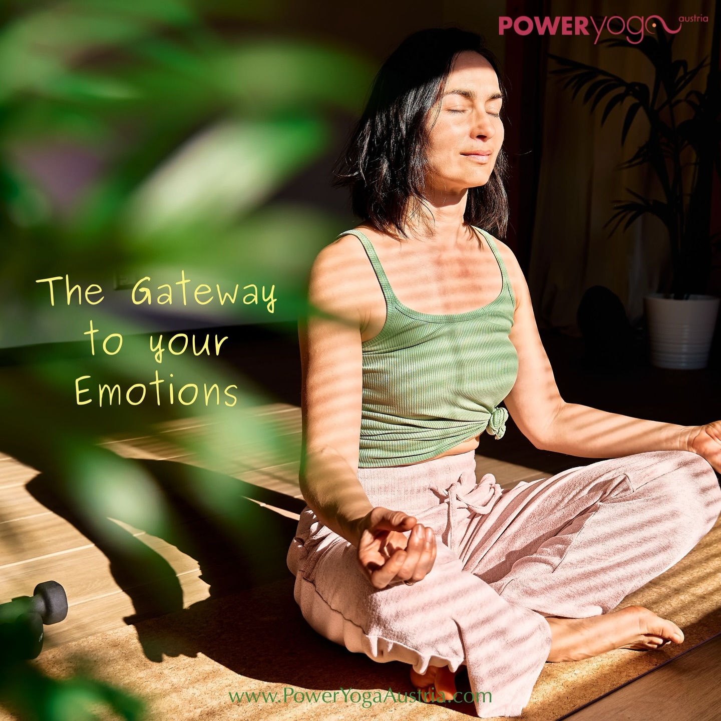 Power Yoga Austria Facebook ad: Gateway to your Emotions