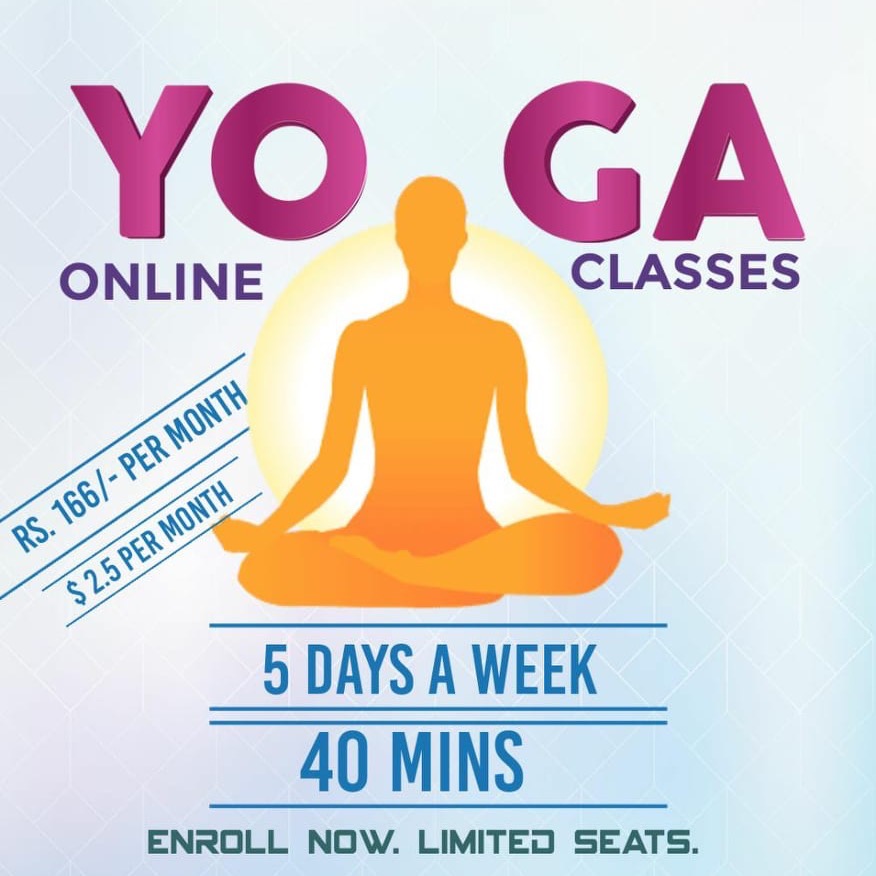 Shyam Bhai Online Yoga Classes via Video Call Facebook ad
