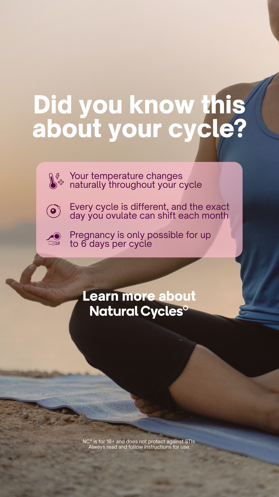 Natural Cycles Facebook ad