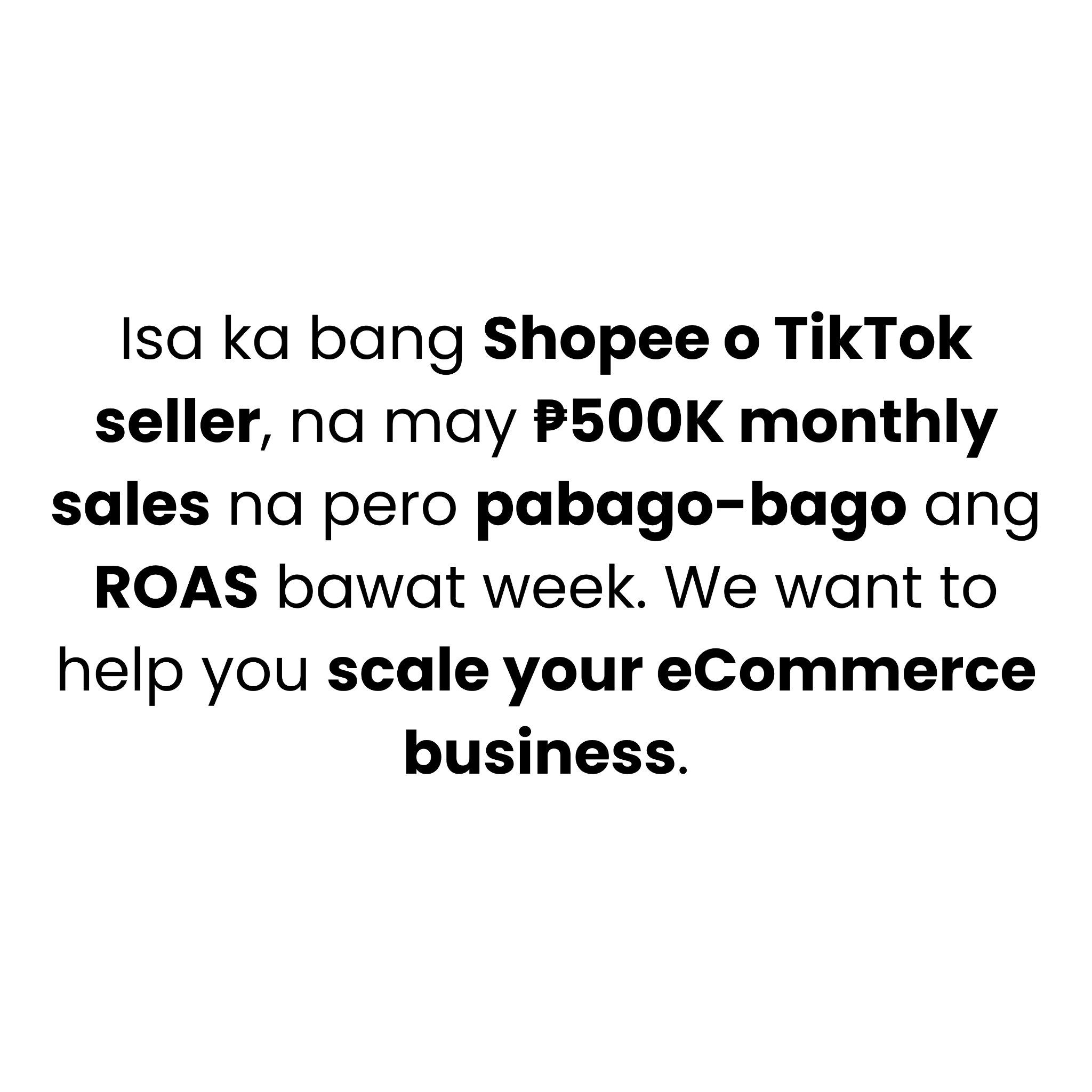ECOM Accelerator Facebook ad