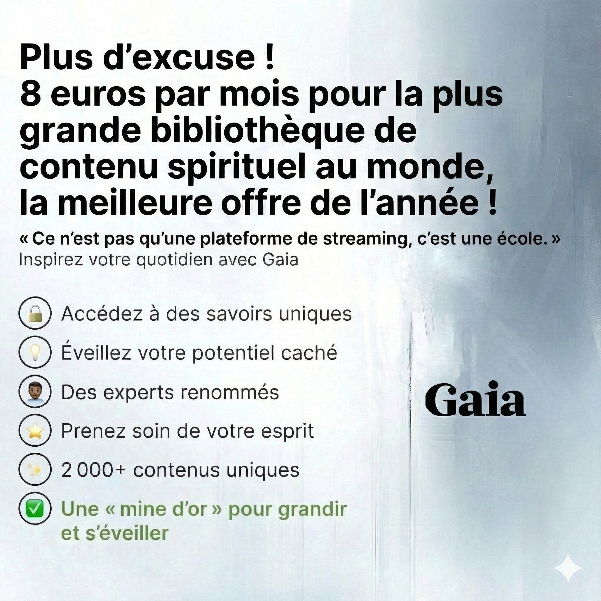Nous Sommes Gaia Facebook ad