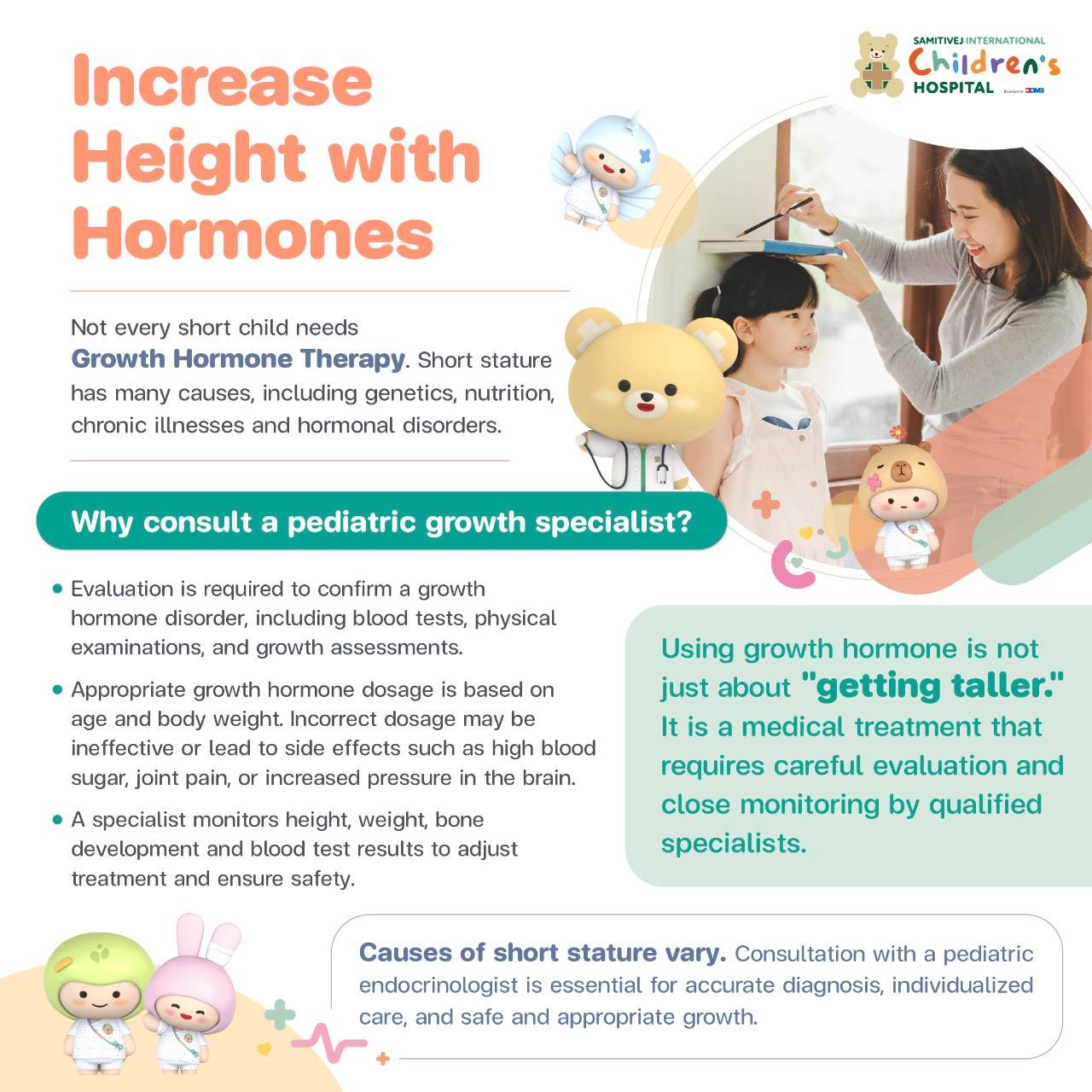 Samitivej International Children's Hospital Facebook ad: Consult with our Pediatric Endocrinologist specializing in…