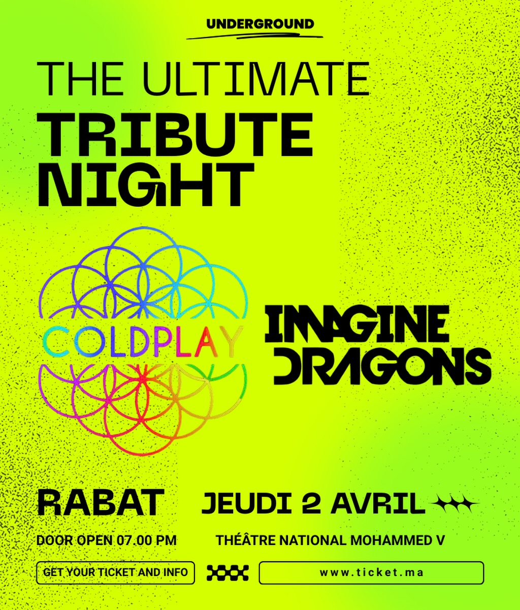 Ticket.ma Facebook ad: COLDPLAY & IMAGINE DRAGONS TRIBUTE
