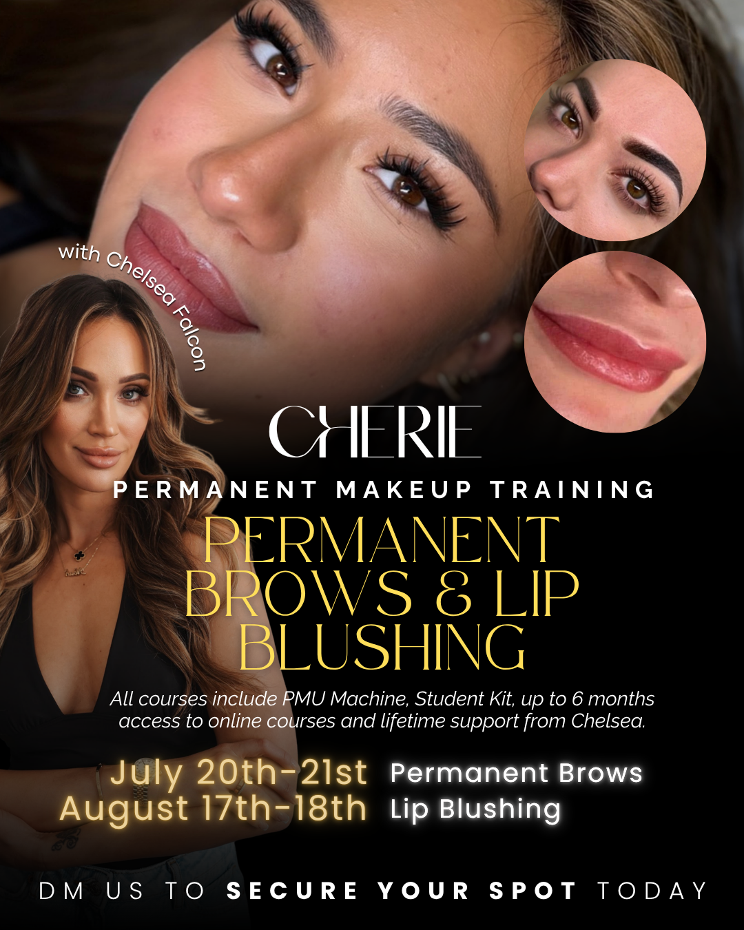 Chérie Beauty Facebook ad: PMU TRAININGS