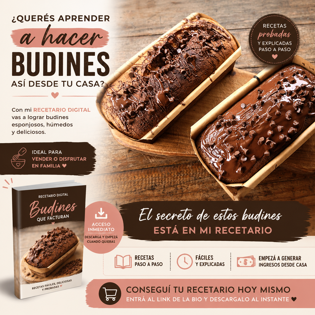 budines que facturan Facebook ad: Budines que Facturan | Recetario Digital