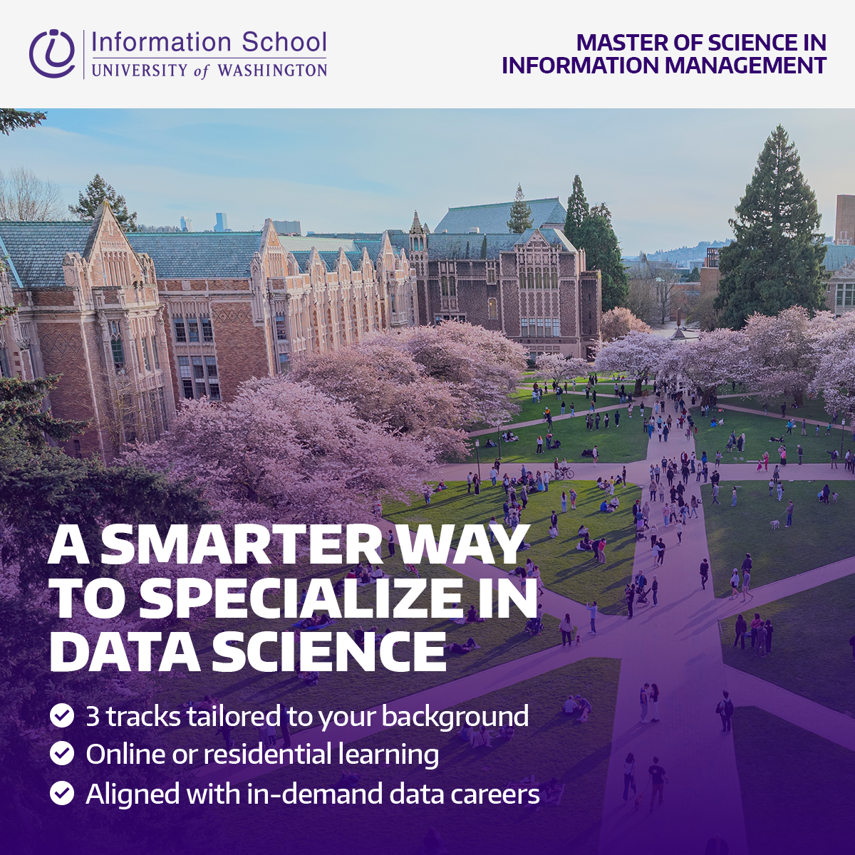 University of Washington Information School Facebook ad
