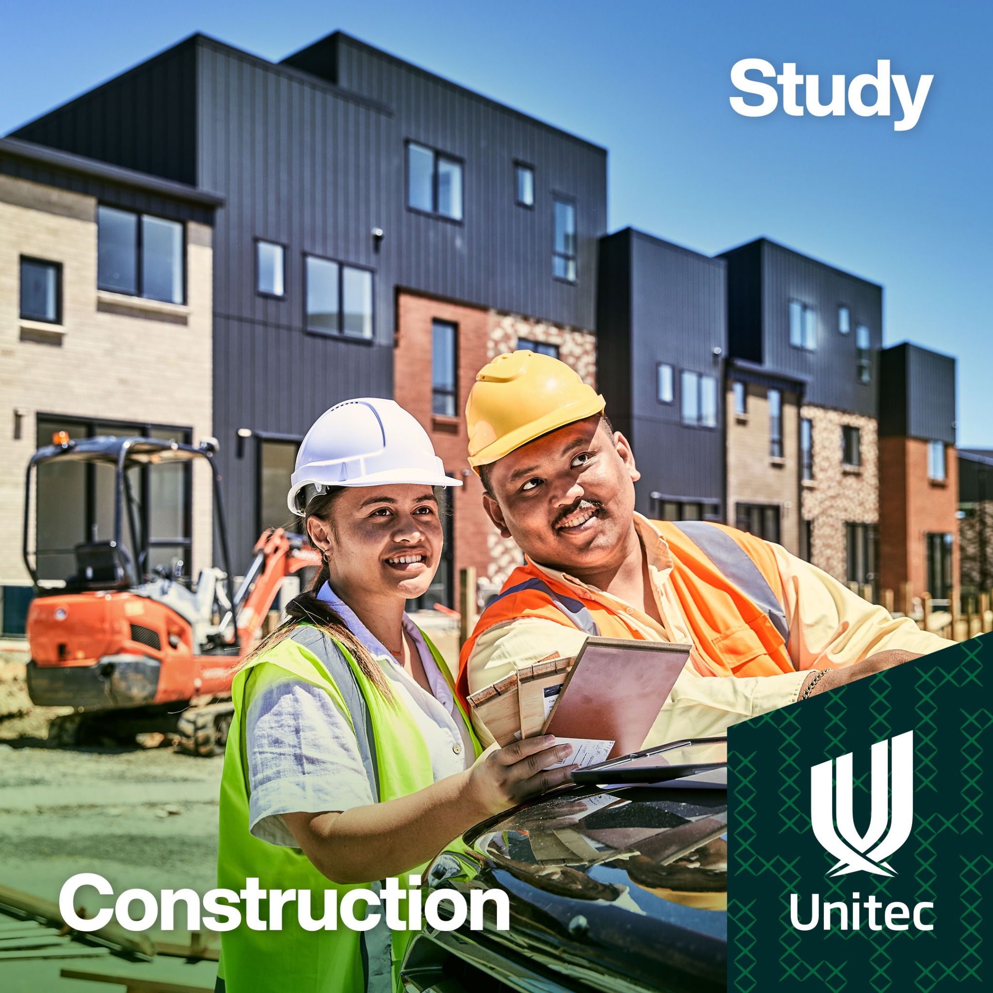 Unitec Facebook ad: Get hands-on in Construction, Property or Quantity…
