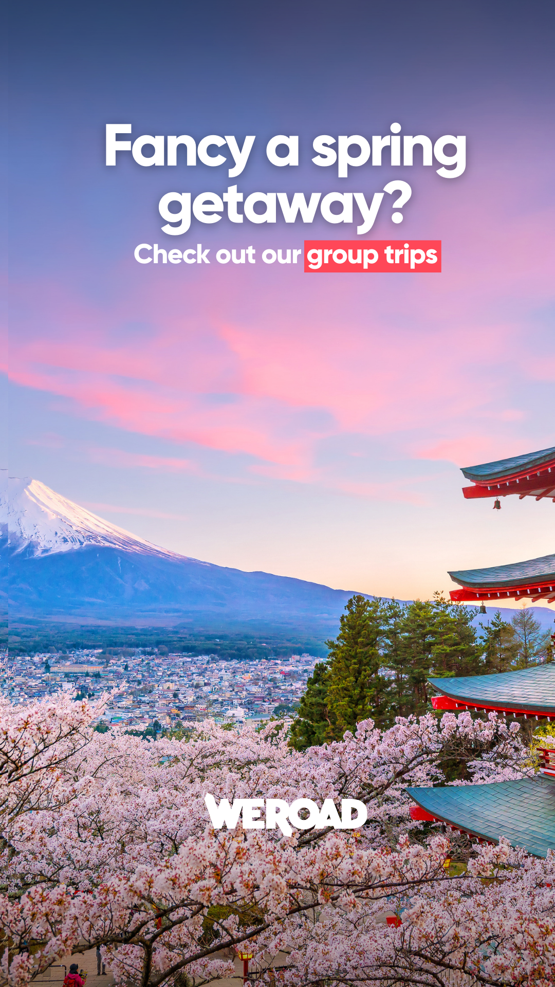 WeRoad Travel Facebook ad