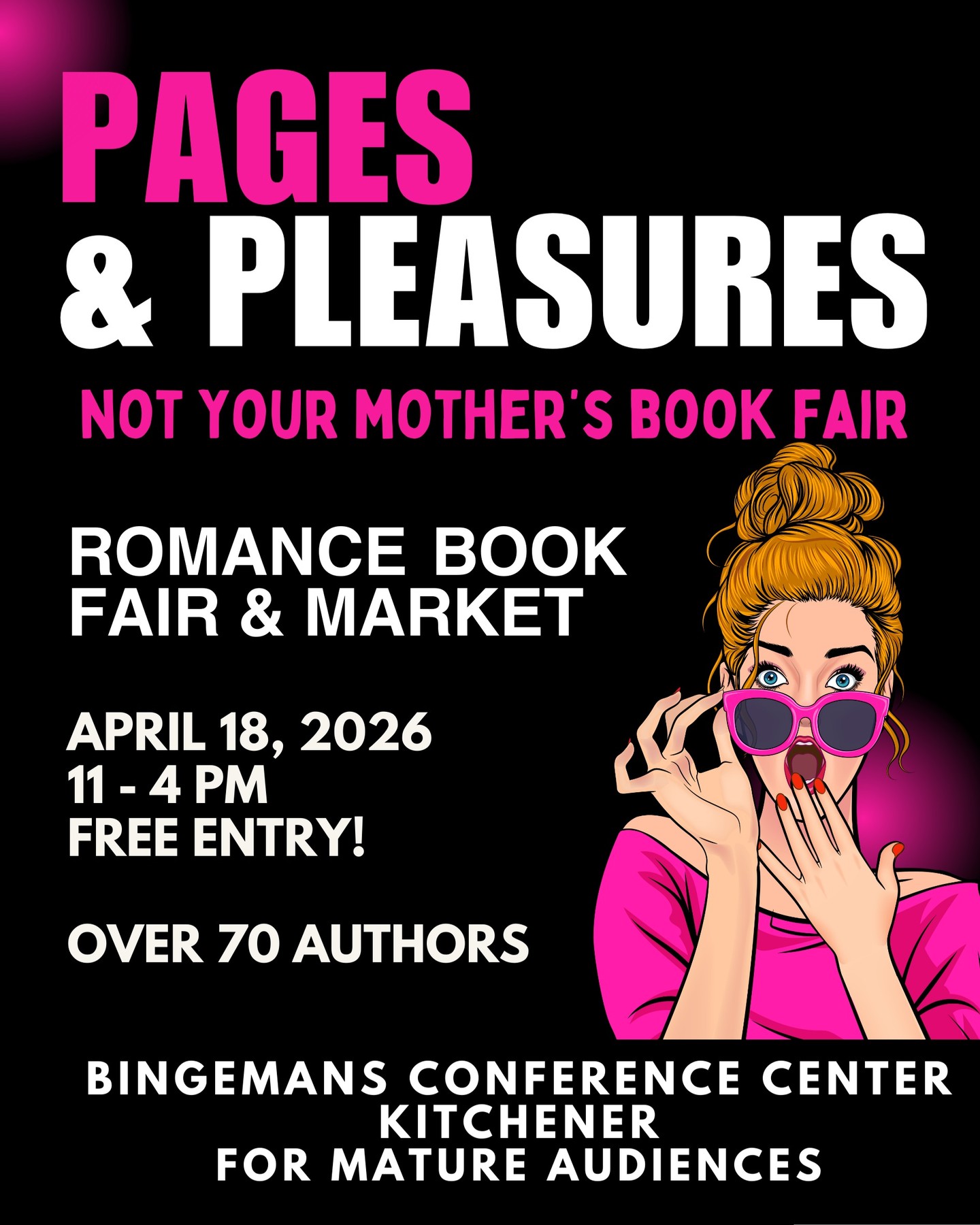 Pages and Pleasures Facebook ad