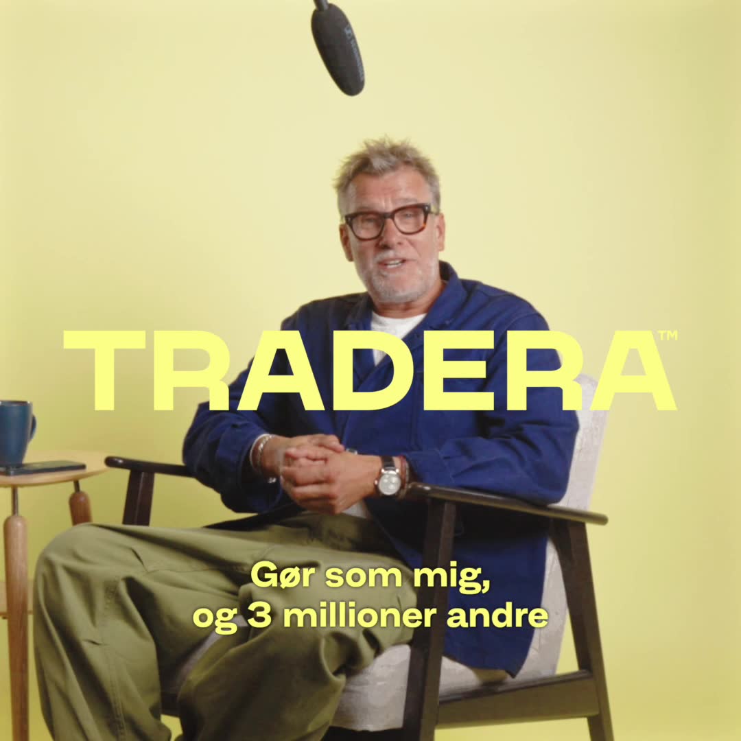 Tradera Facebook ad: Køb brugt, tænk nyt