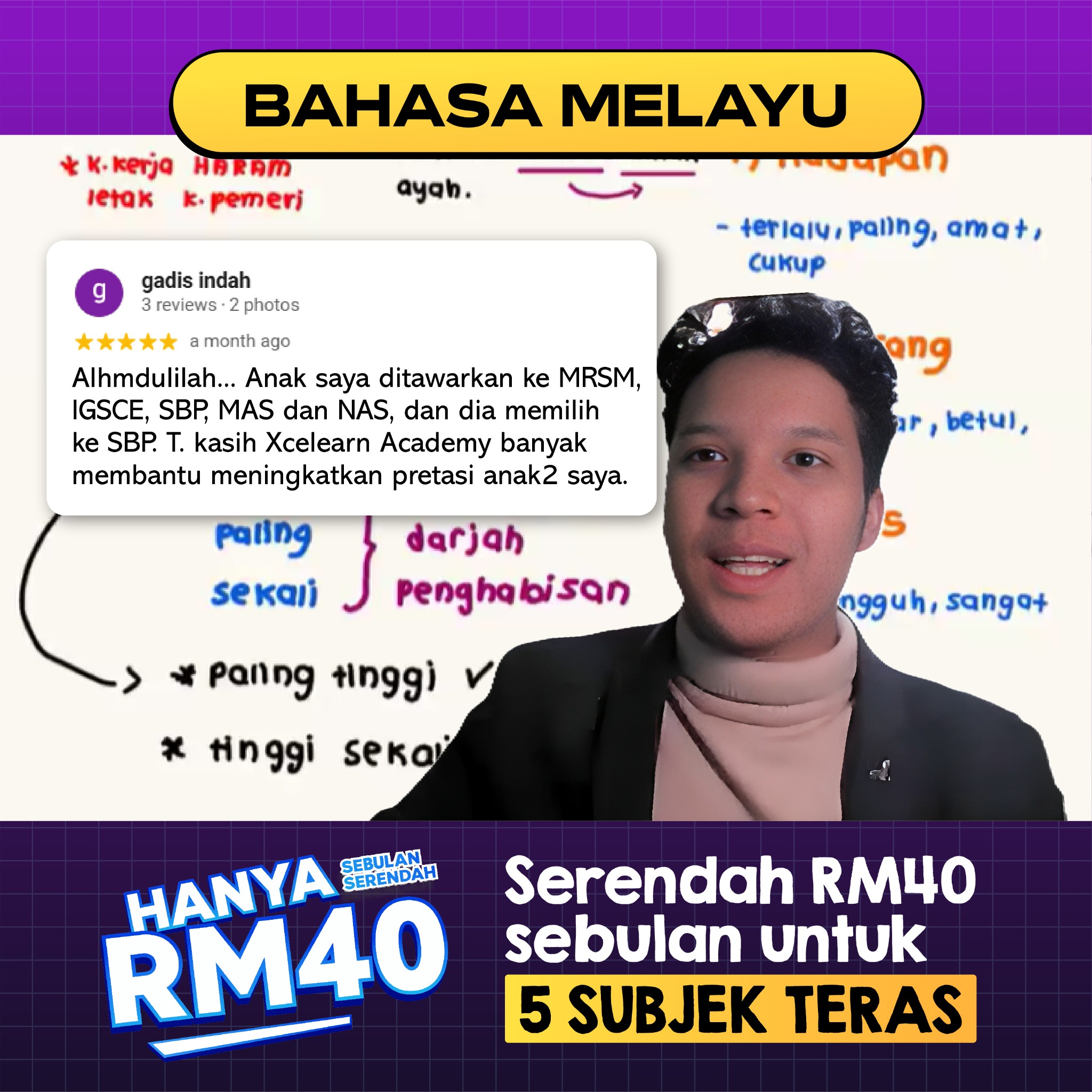 Xcelearn Tutor Facebook ad