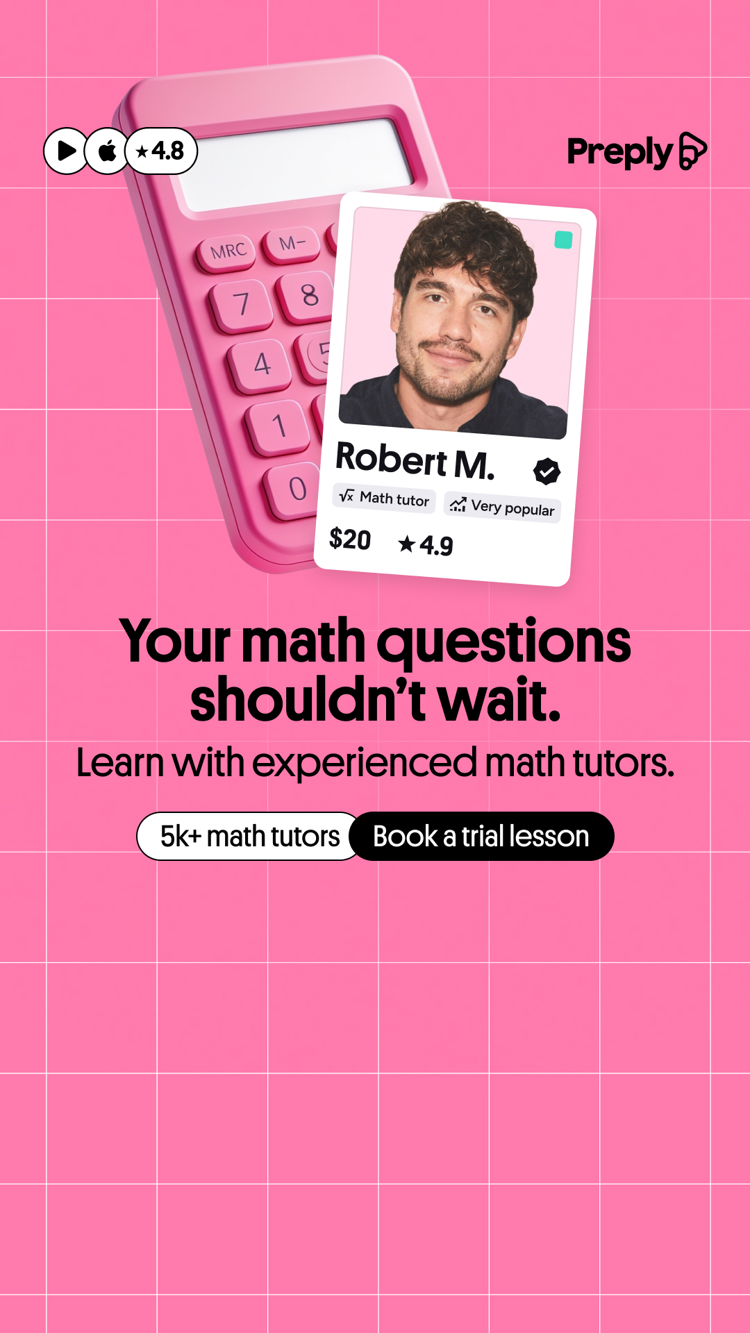 Preply Facebook ad