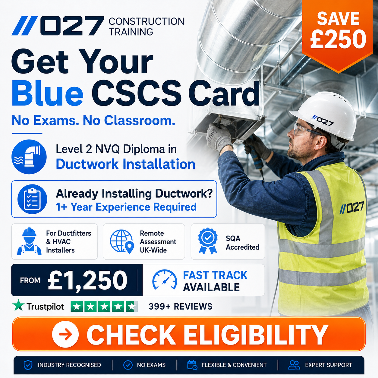 Db College Facebook ad: Get Your Blue CSCS Card