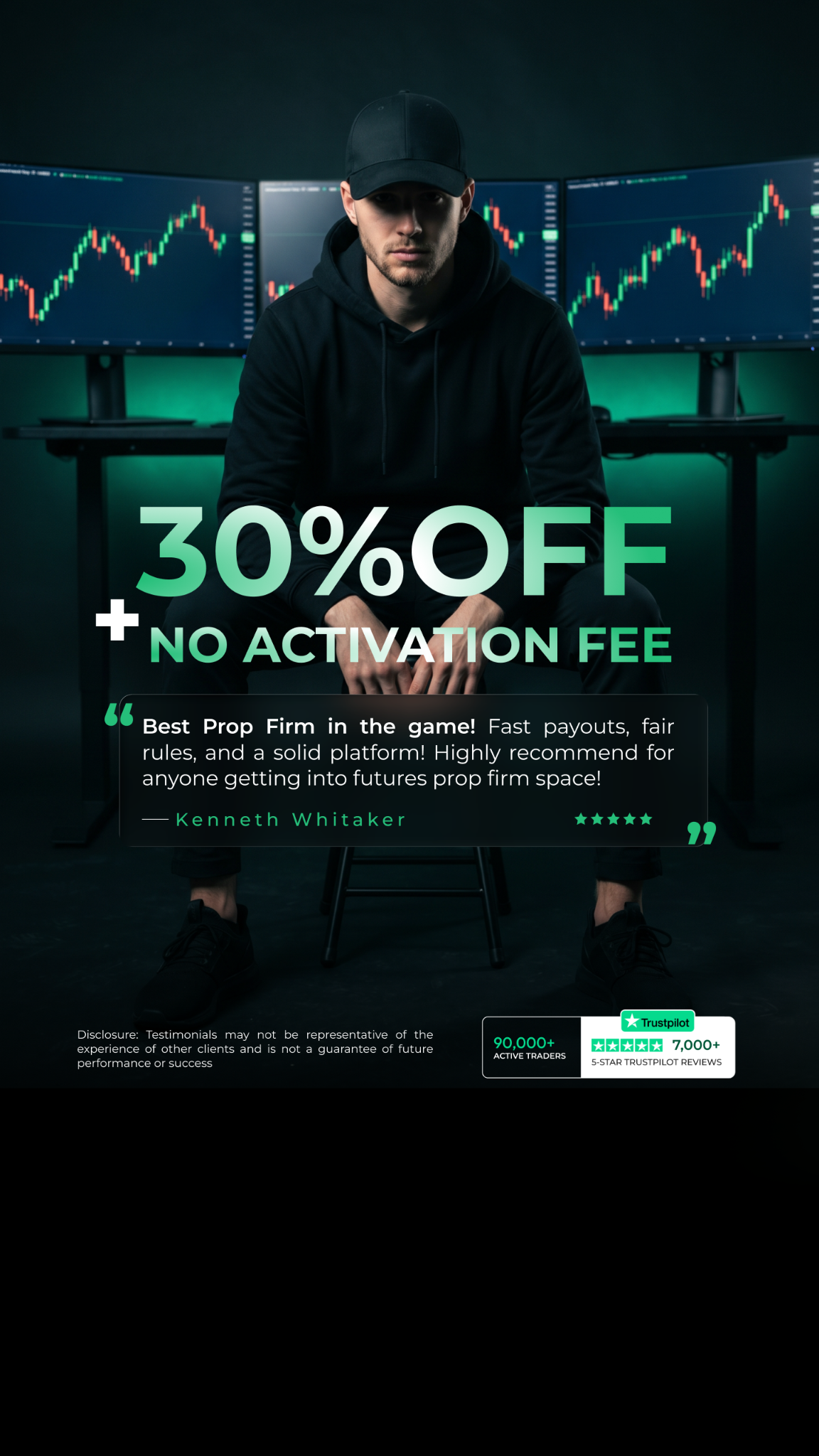 Take Profit Trader Facebook ad