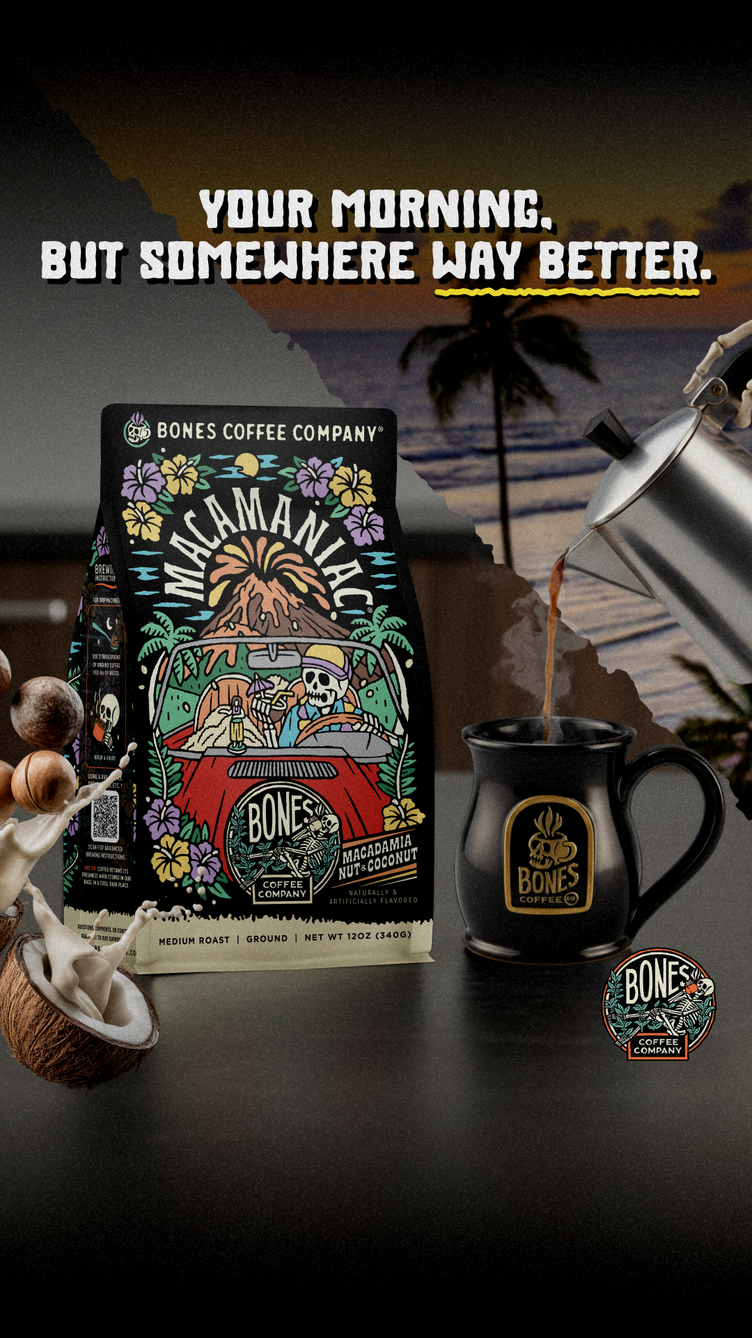 Bones Coffee Company Facebook ad