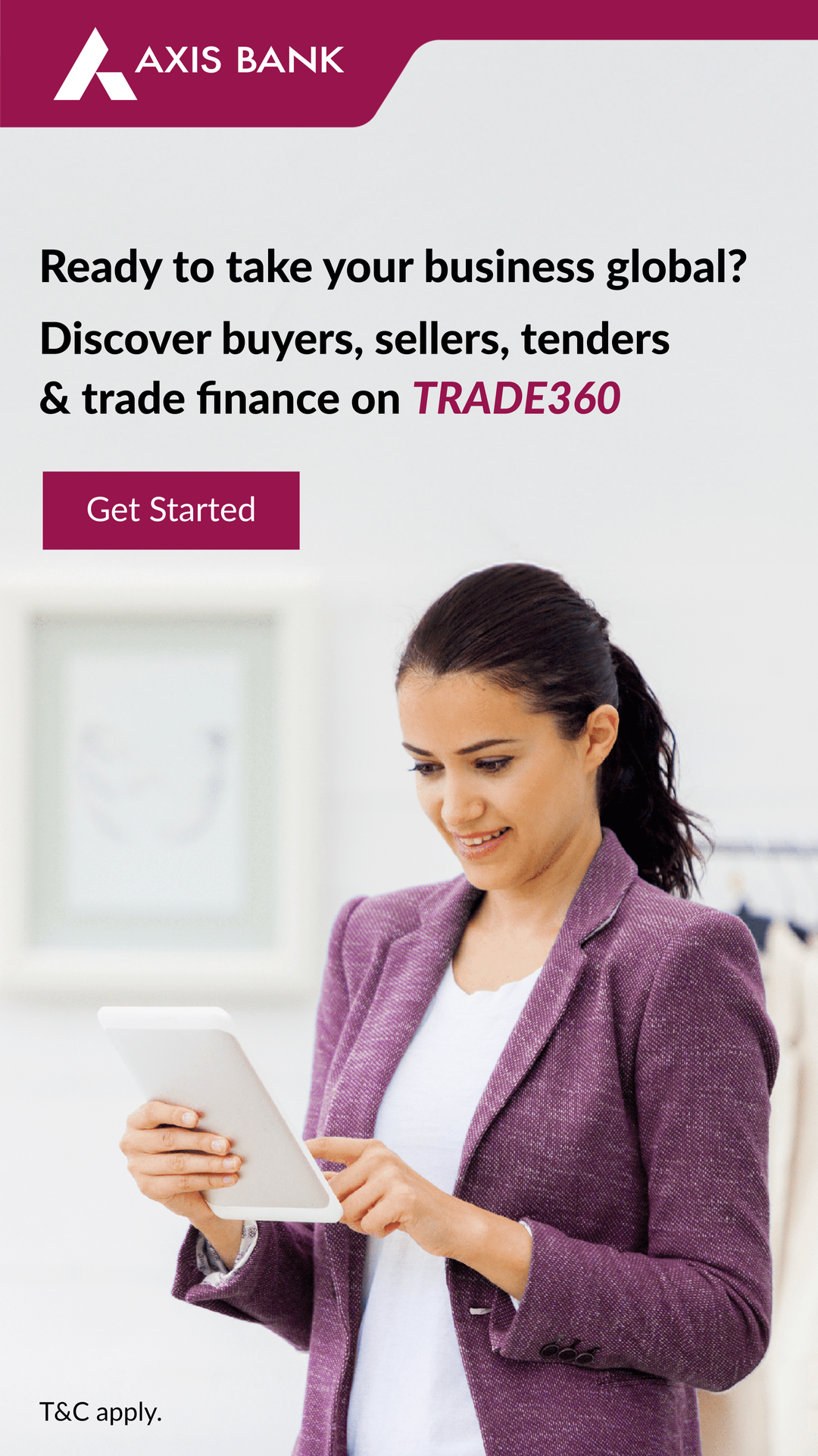 Axis Bank Facebook ad