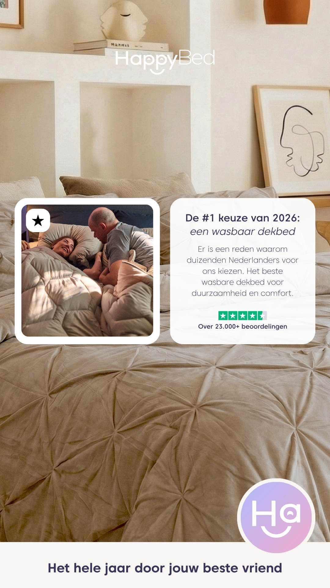 HappyBed Facebook ad