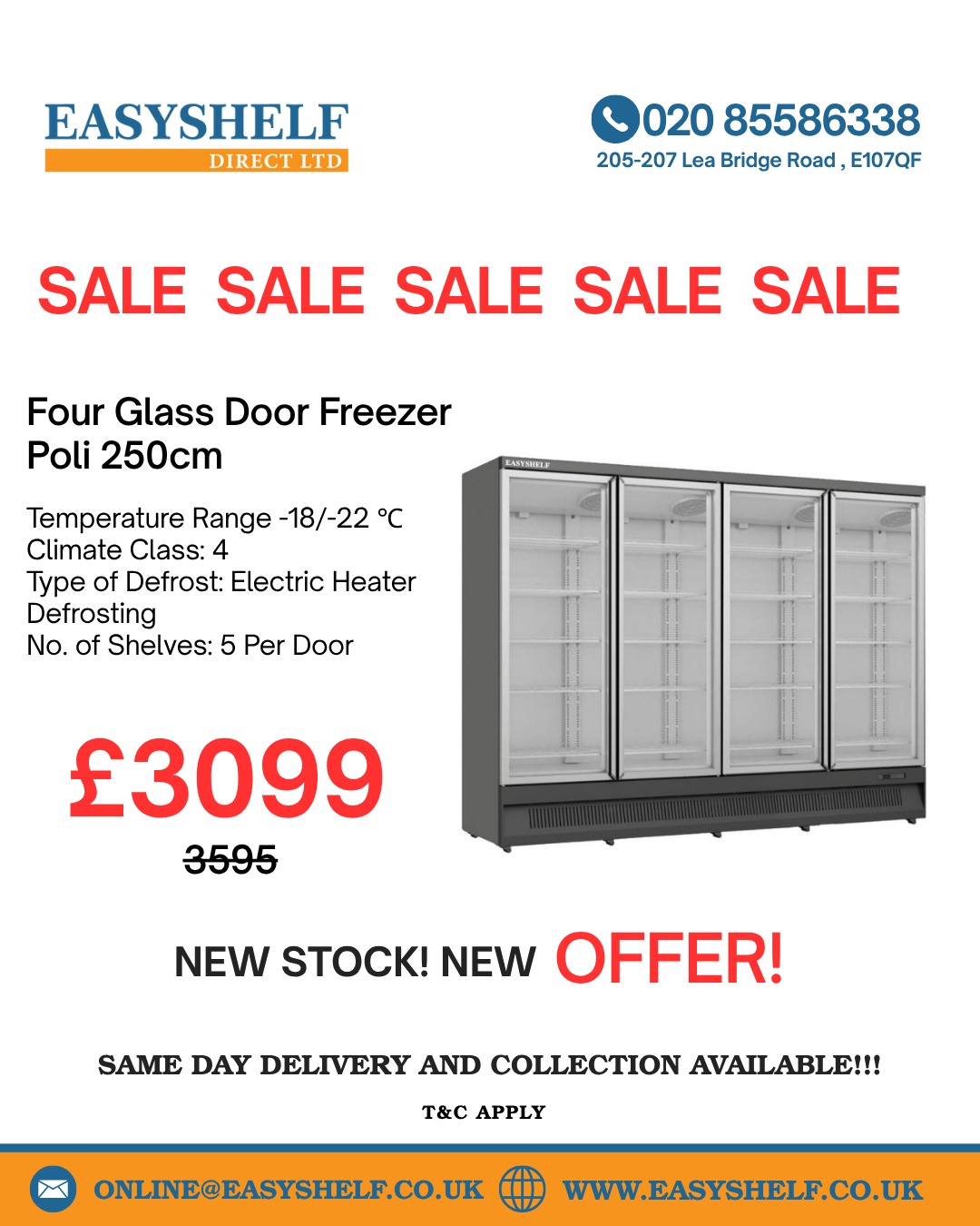 Easyshelf Facebook ad: Discover high-quality supermarket shelving, commercial…