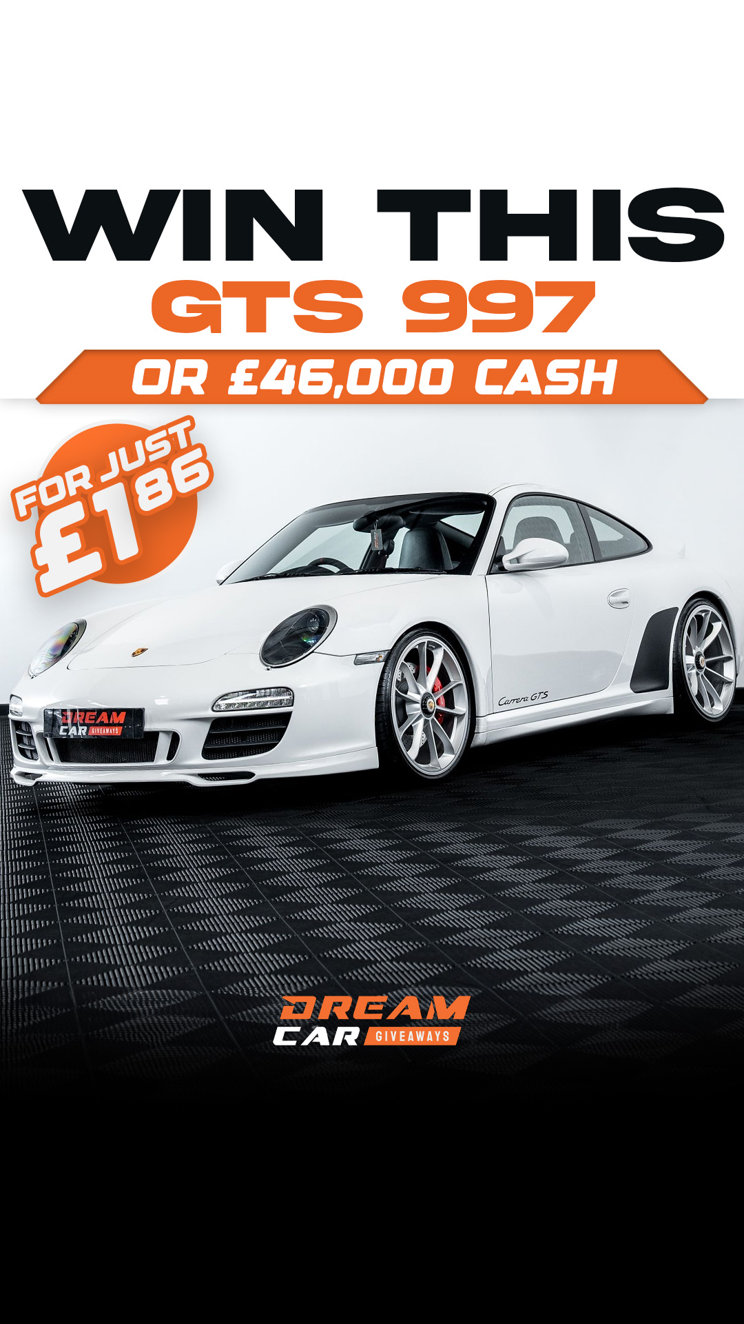 Dream Car Giveaways Facebook ad
