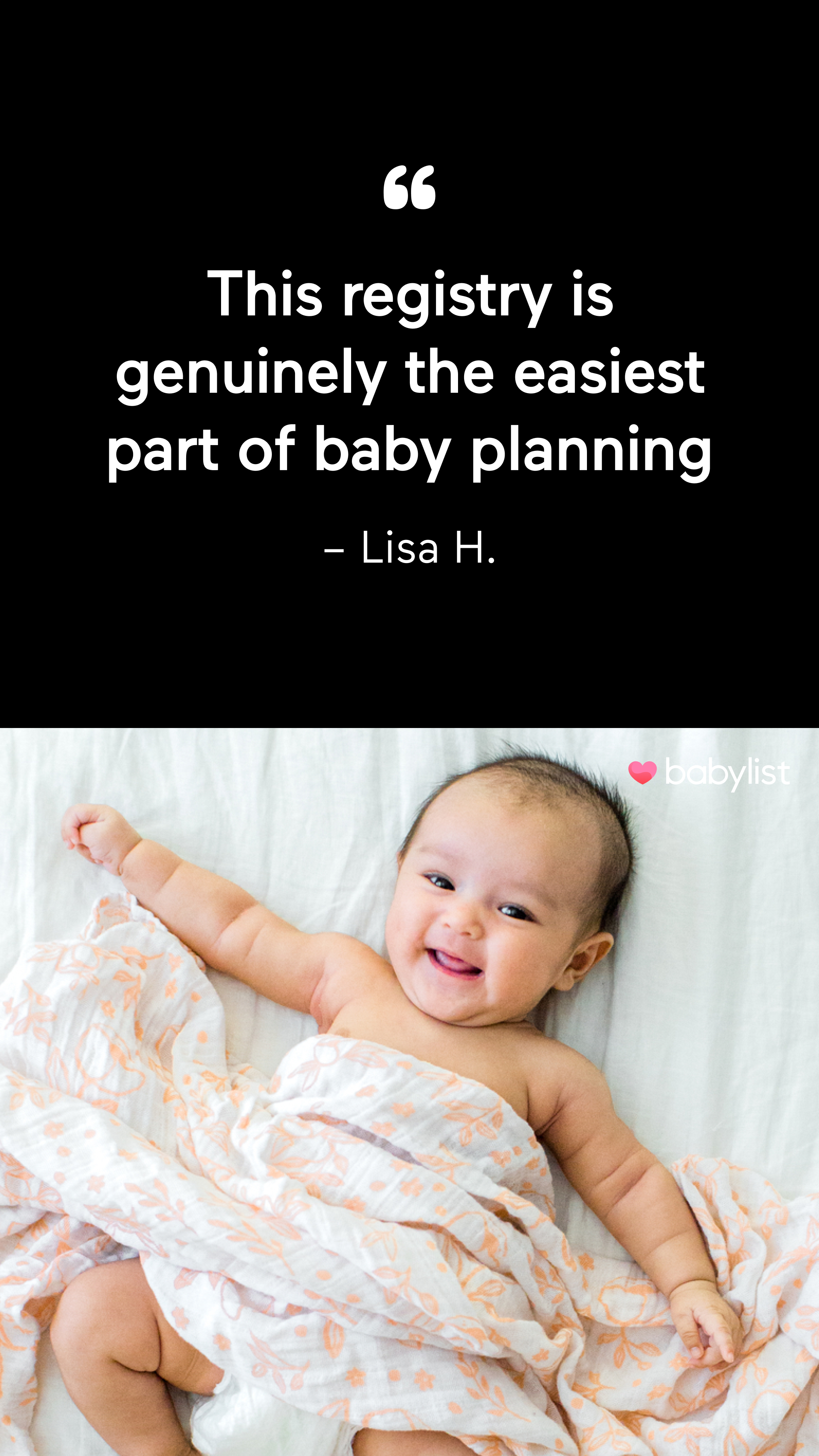 Babylist Facebook ad
