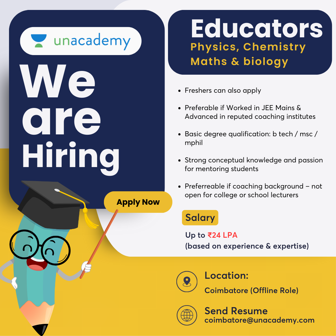 Unacademy Cbe Facebook ad: Join us now!