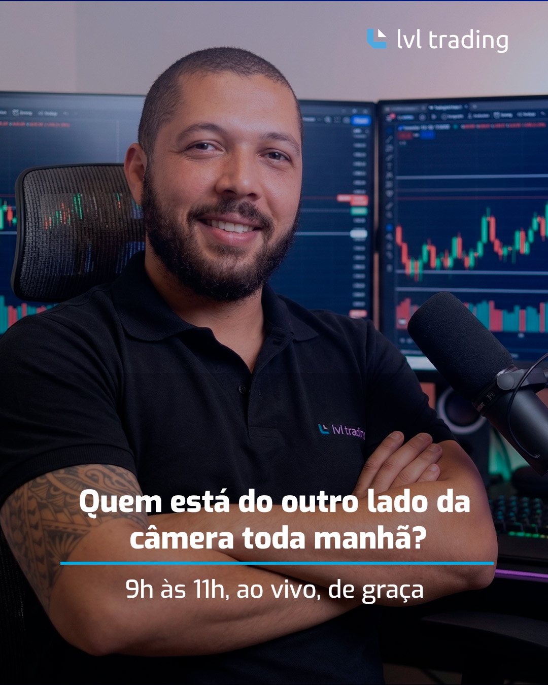 LVL Trading Facebook ad: Trader e mentor com mais de 10 anos…