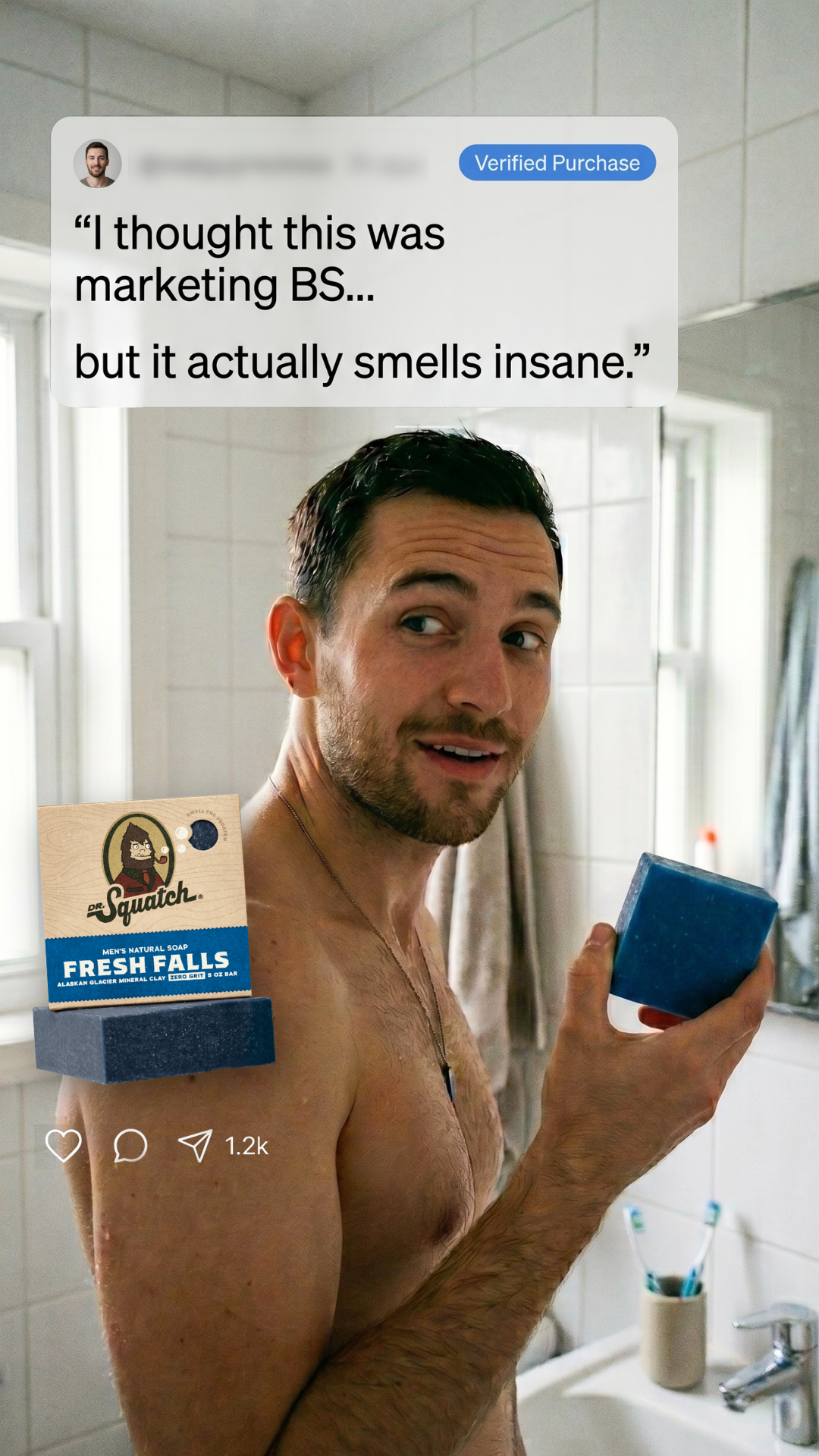 Dr. Squatch Facebook ad