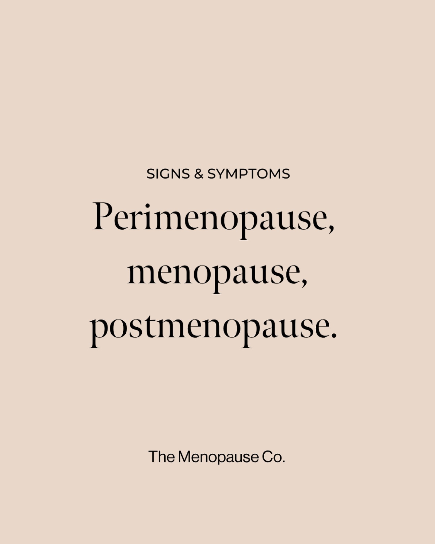 The Menopause Co Facebook ad