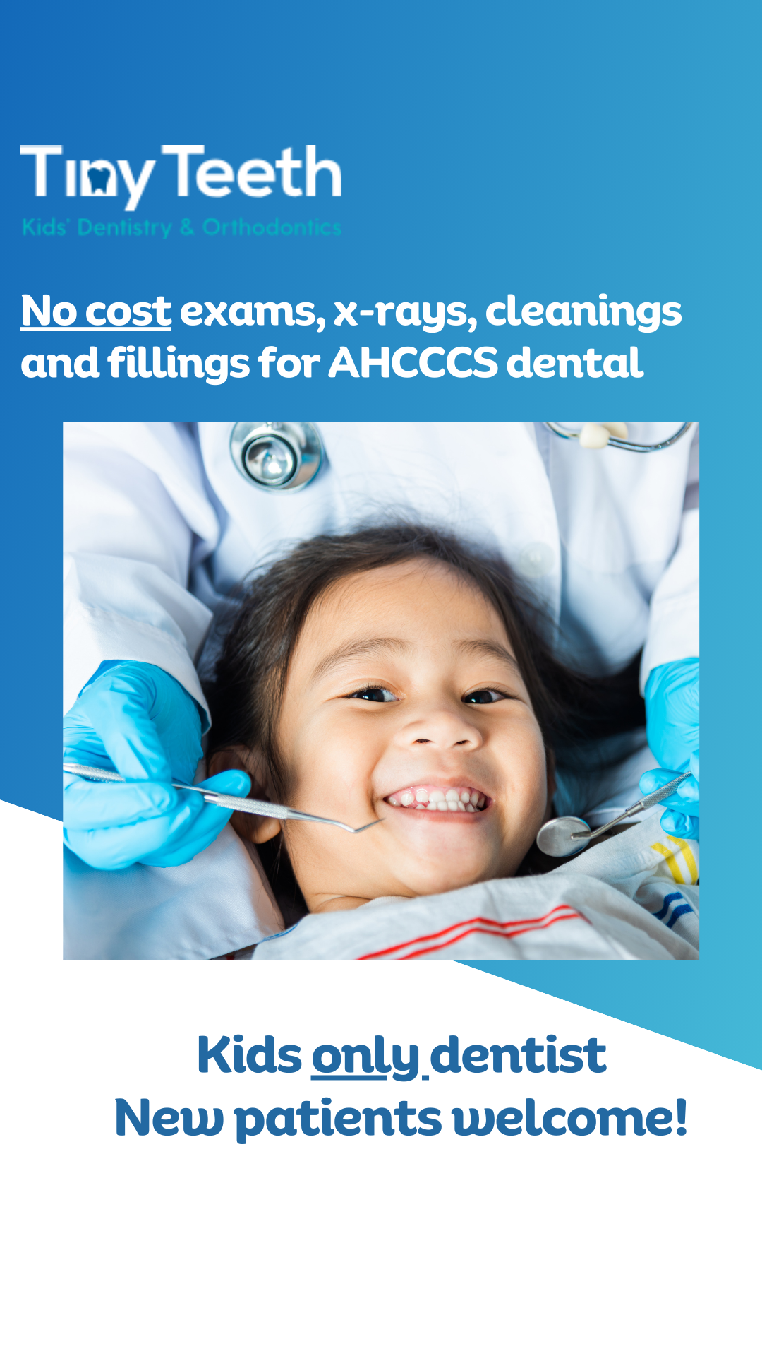 Tiny Teeth Kid's Dentistry Phoenix Facebook ad from Aug 27, 2025