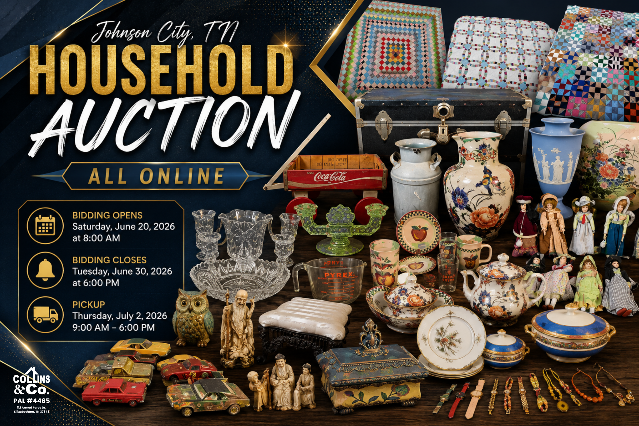 Collins & Co Realtors and Auctioneers Facebook ad from Jun 20, 2026
