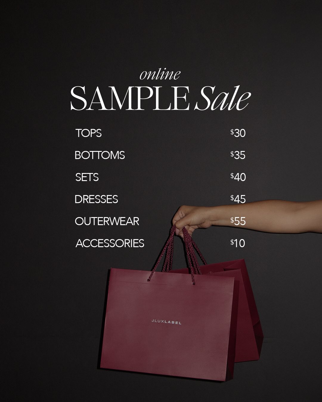JLUXLABEL Facebook ad