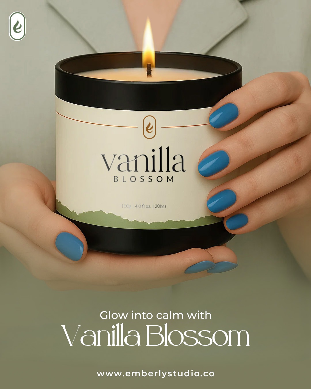 Emberly Studio Facebook ad: Scented Candles
