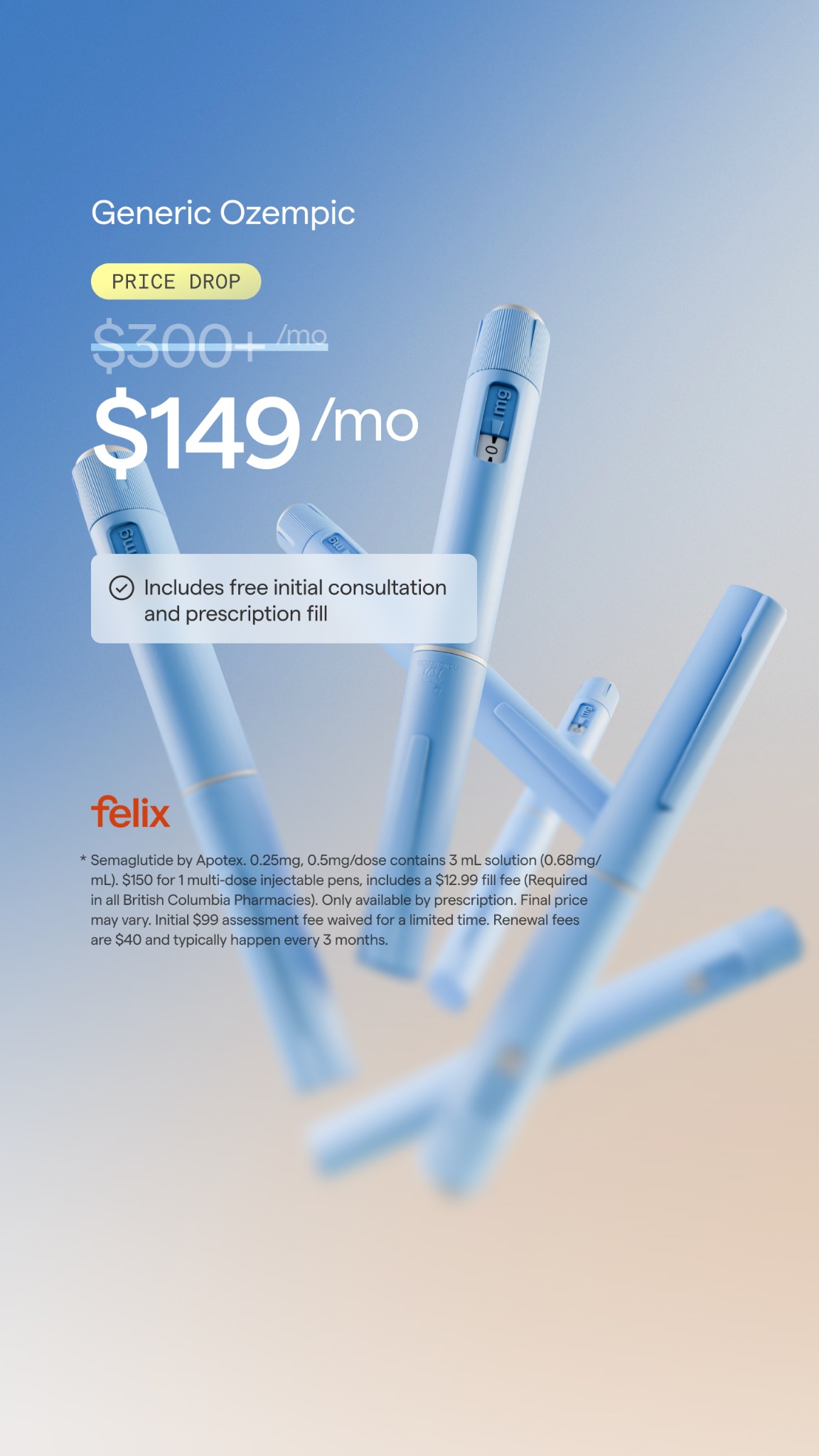 Felix Health Facebook ad