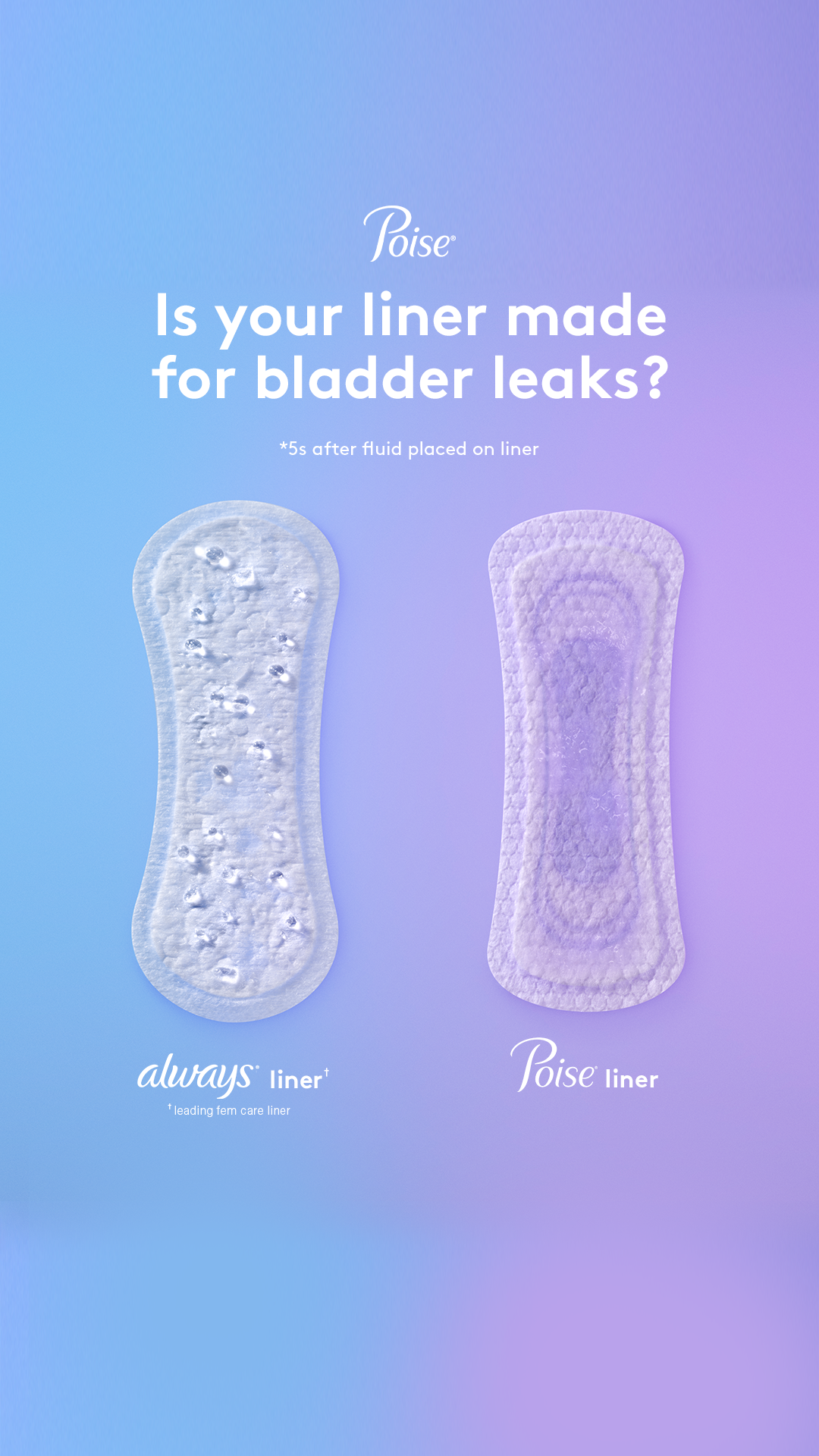 Poise Facebook ad from Jan 5, 2026