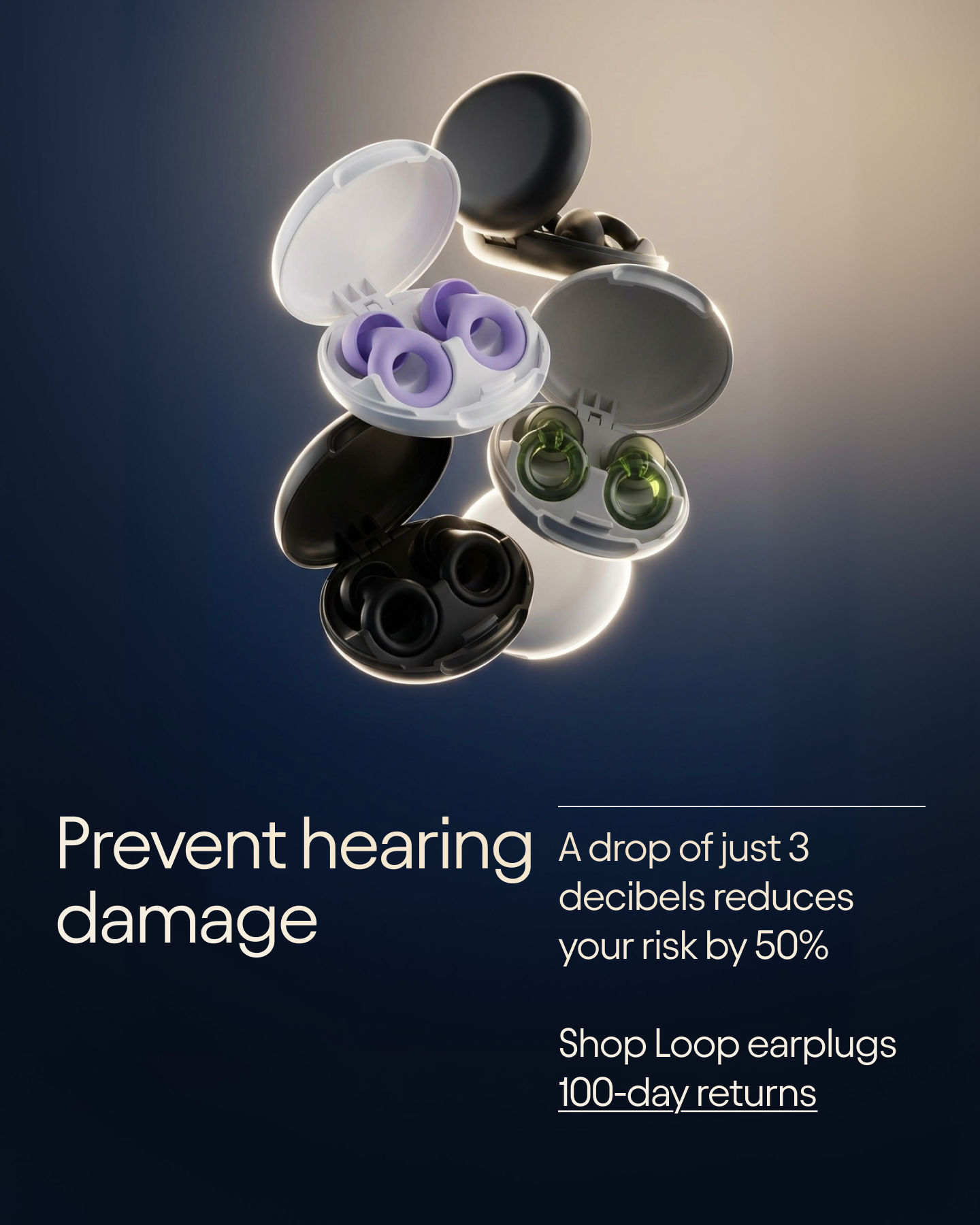 Loop Facebook ad: It's cool to protect your ears